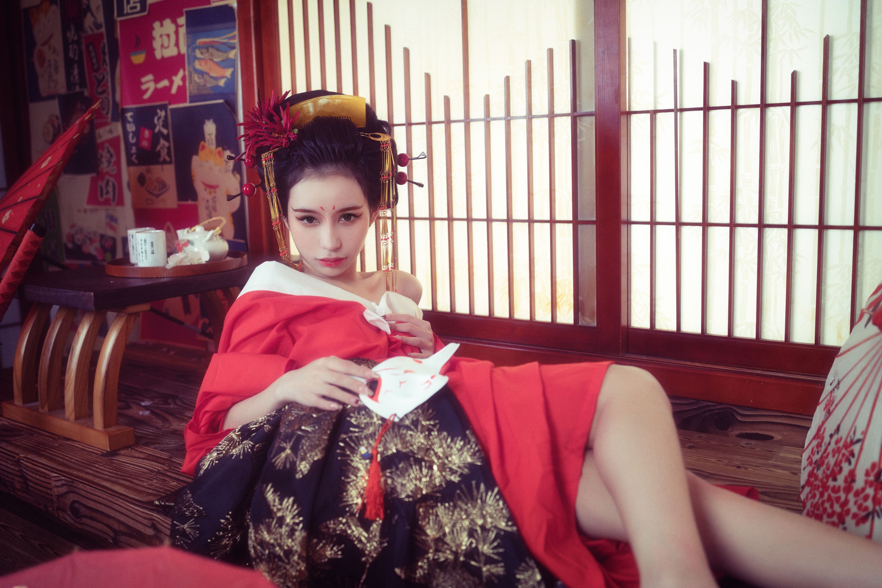 可爱温泉蛋 – 《花魁》[24P]