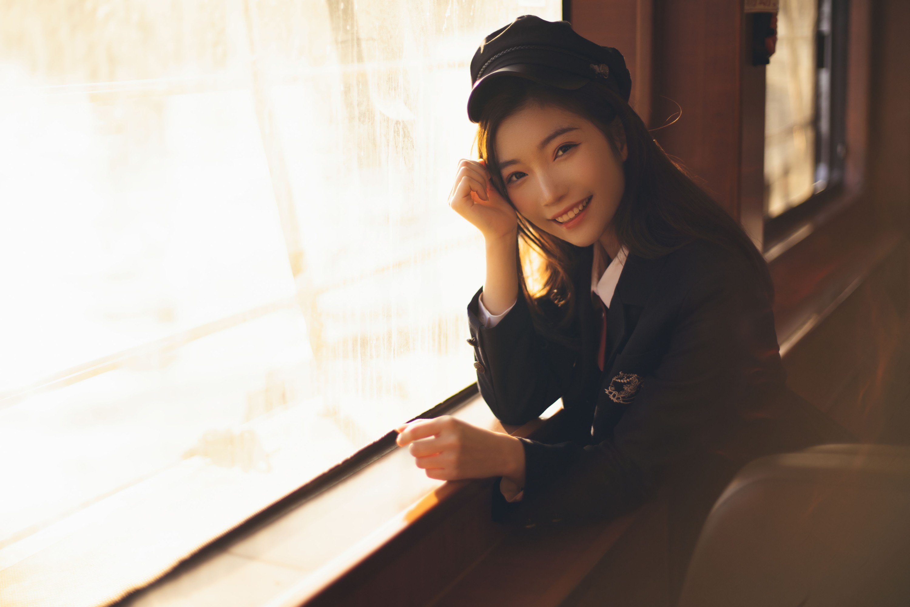 诚信肥宅seiya – 《水上巴士逆光JK》[30P]