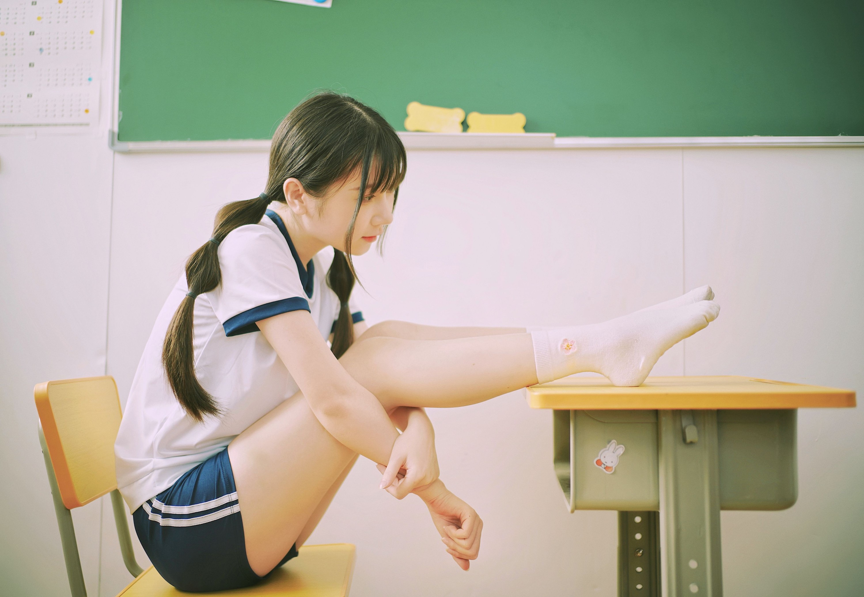 萌萌 – 《青春教室》[24P]