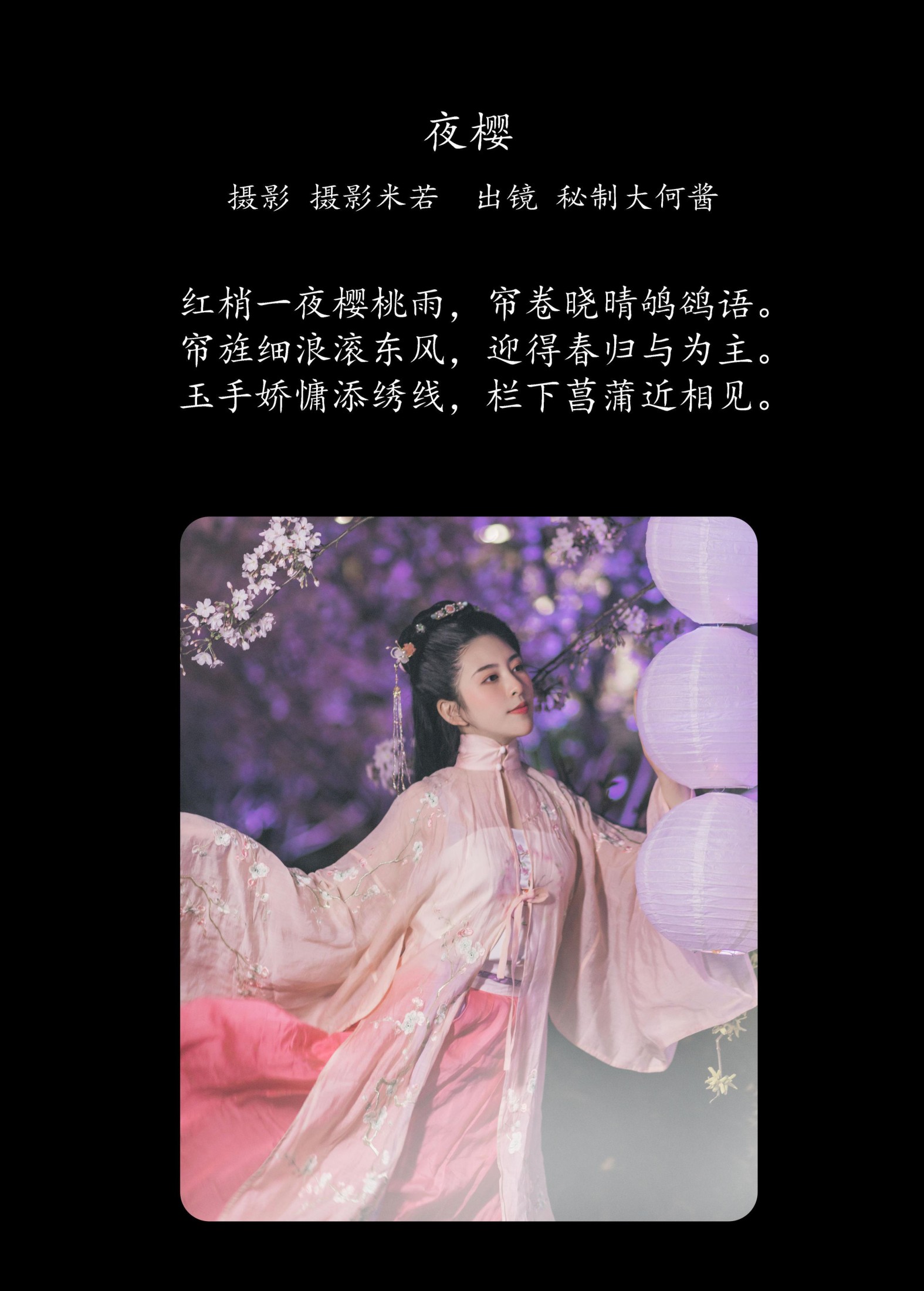 秘制大何酱 – 《夜樱》[25P]