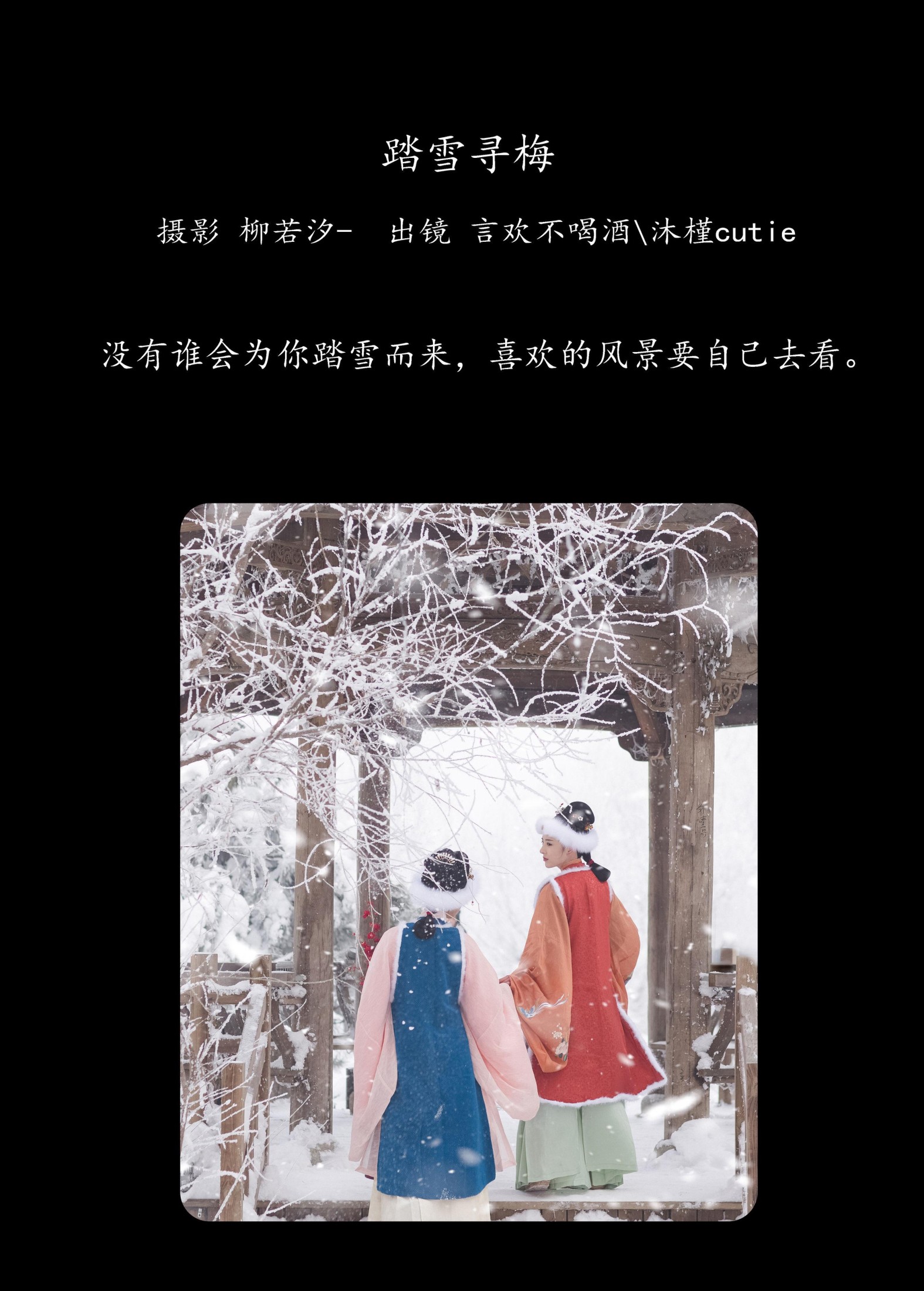 言欢不喝酒 沐槿cutie – 《踏雪寻梅》[26P] 插图2