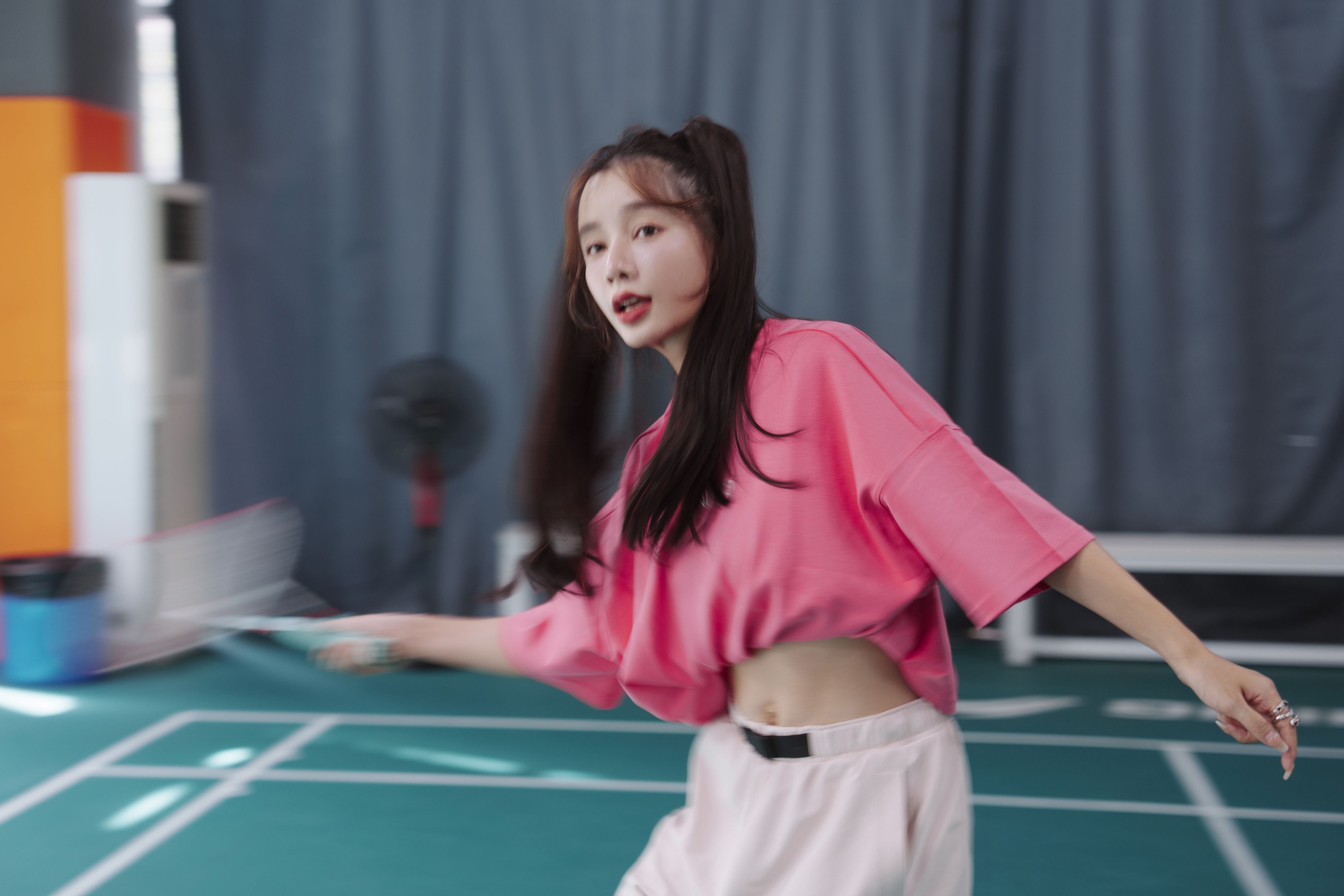 姝雯同学 – 《万物皆可拍，羽毛球馆运动写真》[63P]