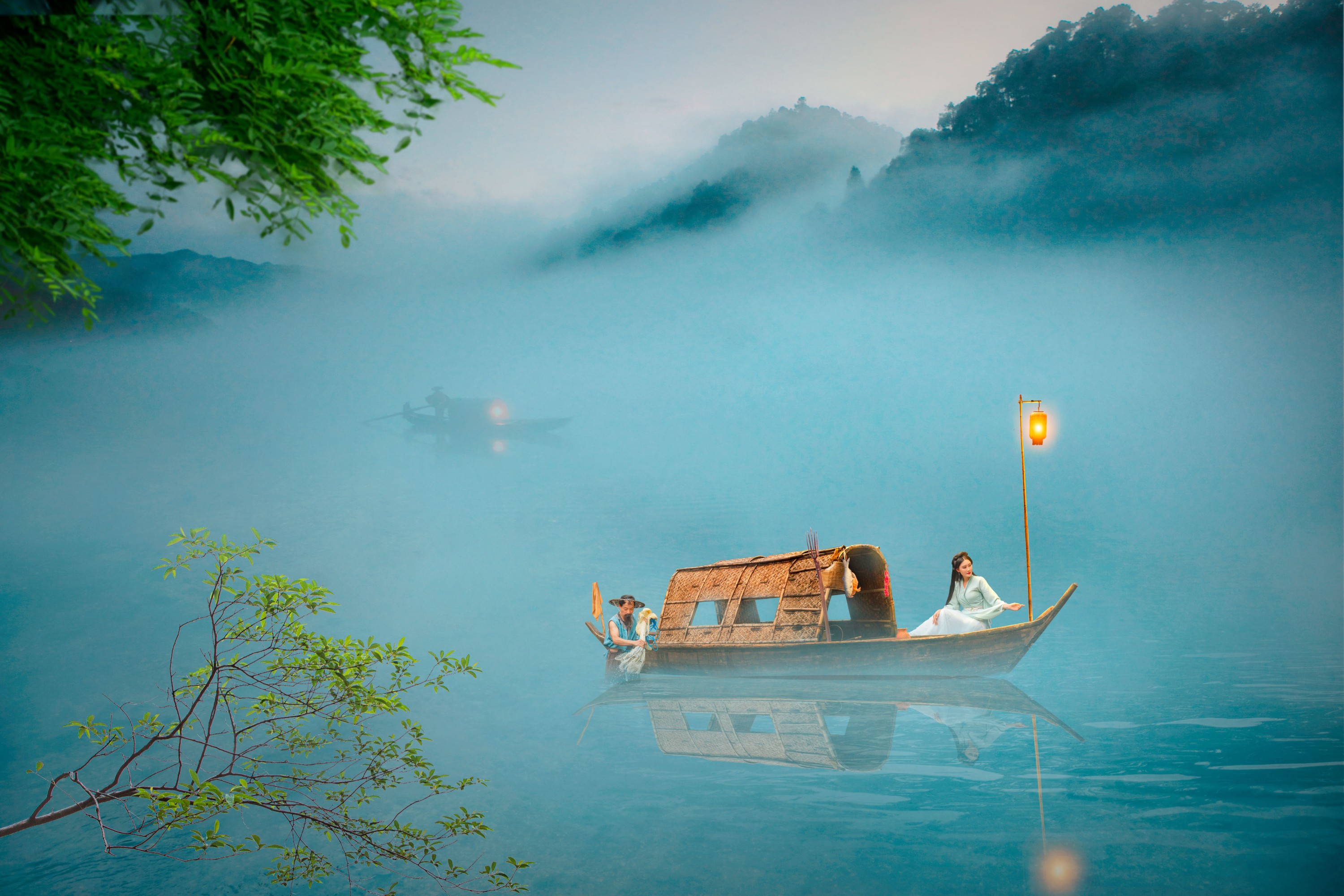 敏敏 – 《湖心雾渔》[28P]