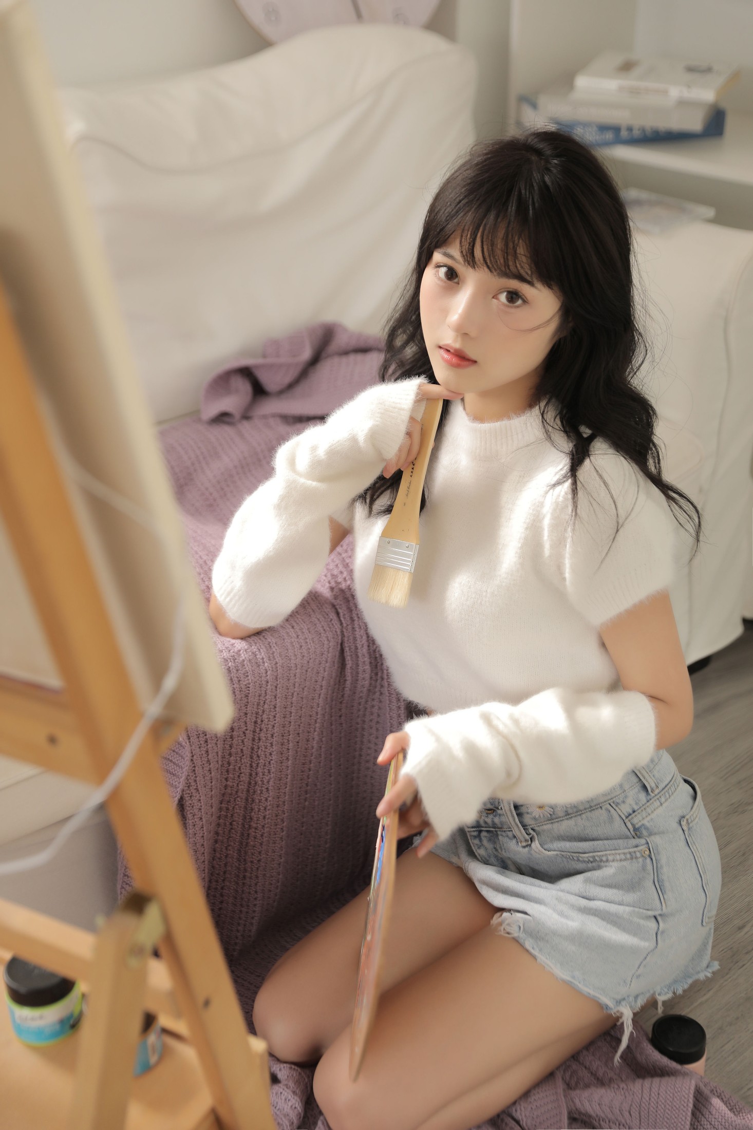 小薇人儿 – 《彩色调色盘》[38P]