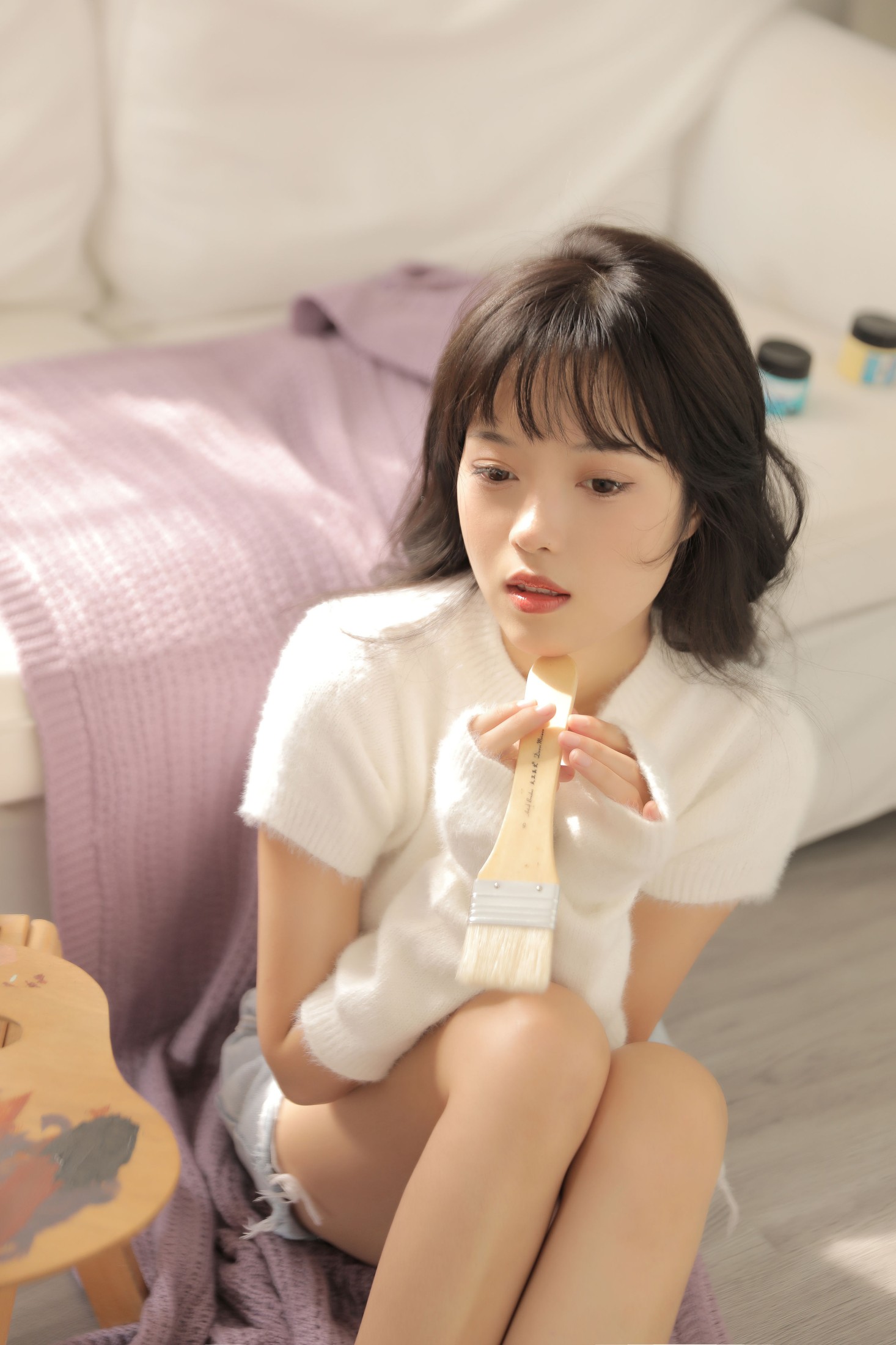 小薇人儿 – 《彩色调色盘》[38P]