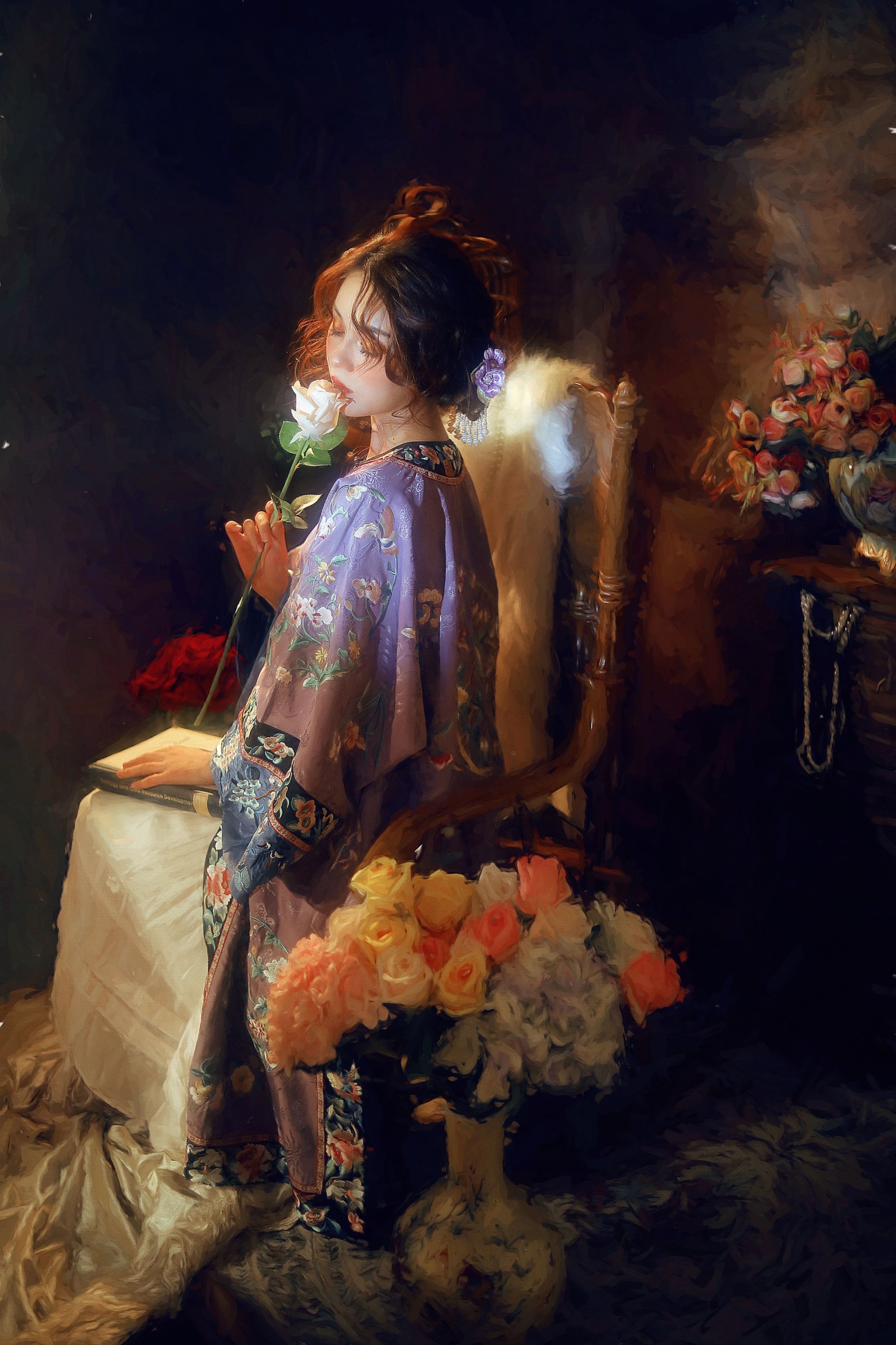 三函女_ – 《油画与清汉女》[25P]