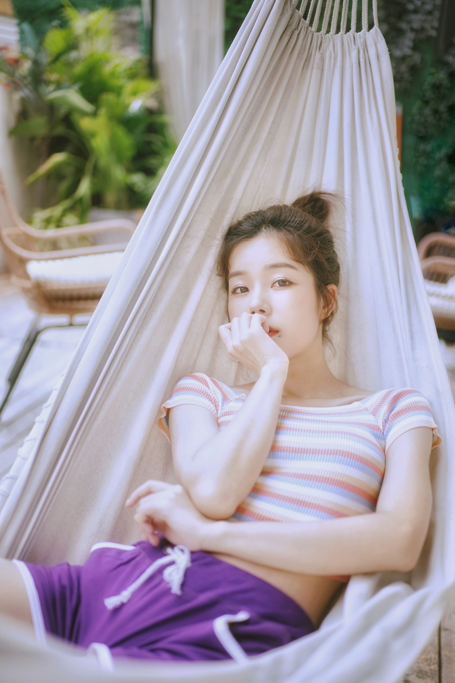 圈圈 – 《天台的水枪少女》[25P]