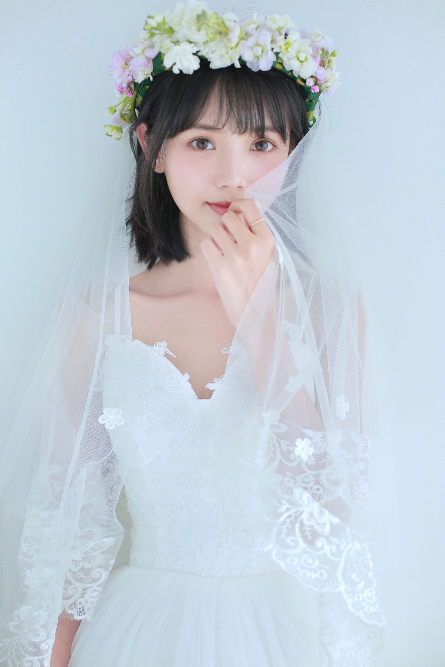 猫梓子 – 《花的嫁纱》[22P]