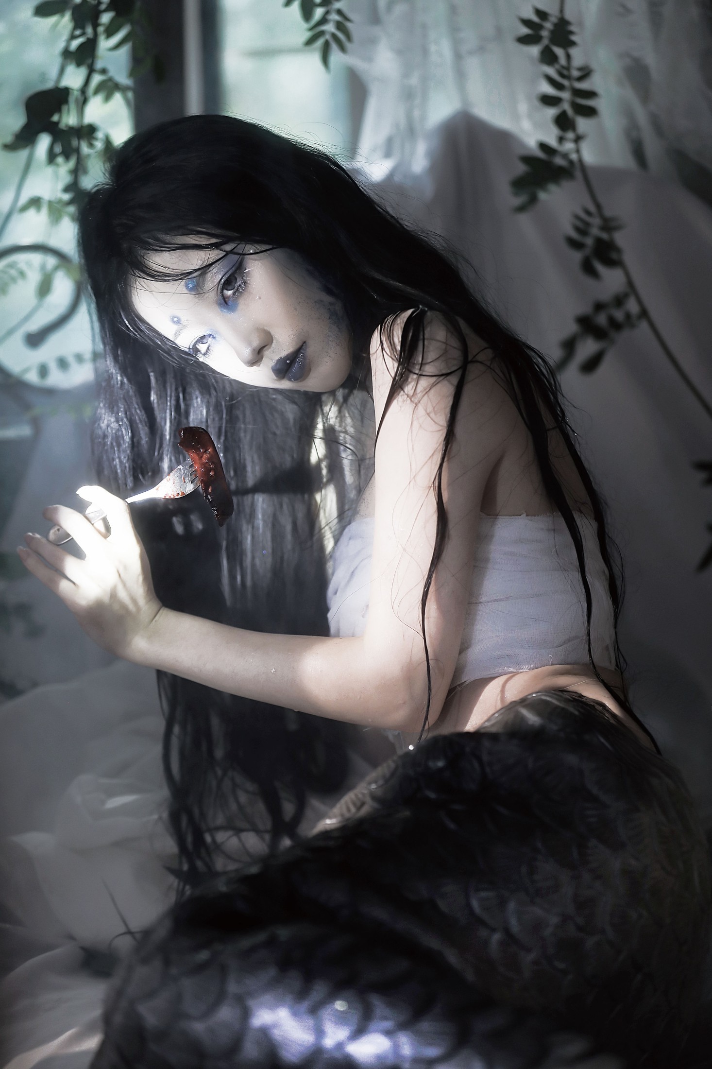 灵魂出逃空川子 – 《人鱼雕像》[30P]