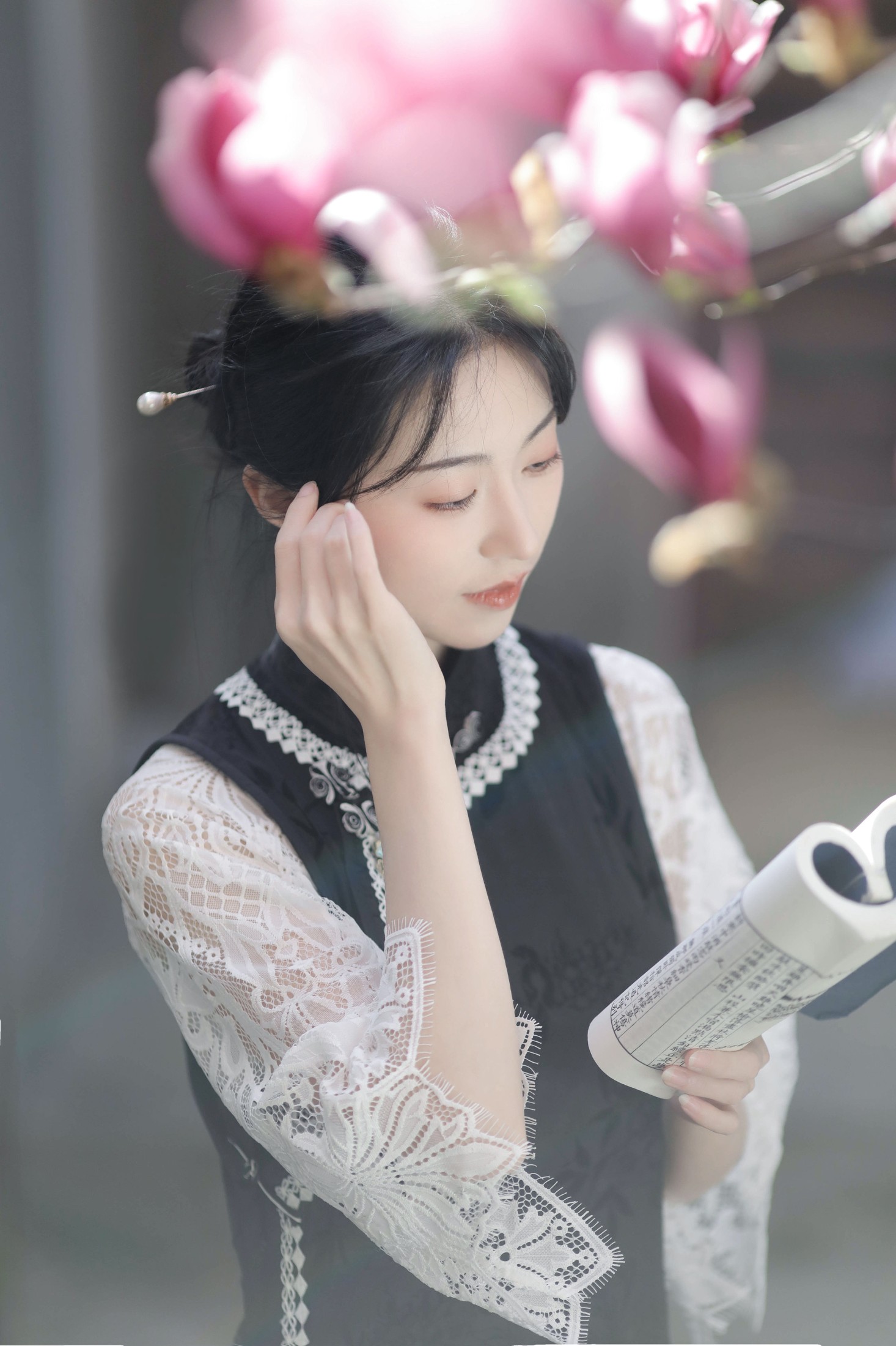 粉面姑娘 – 《玉兰花》[27P]