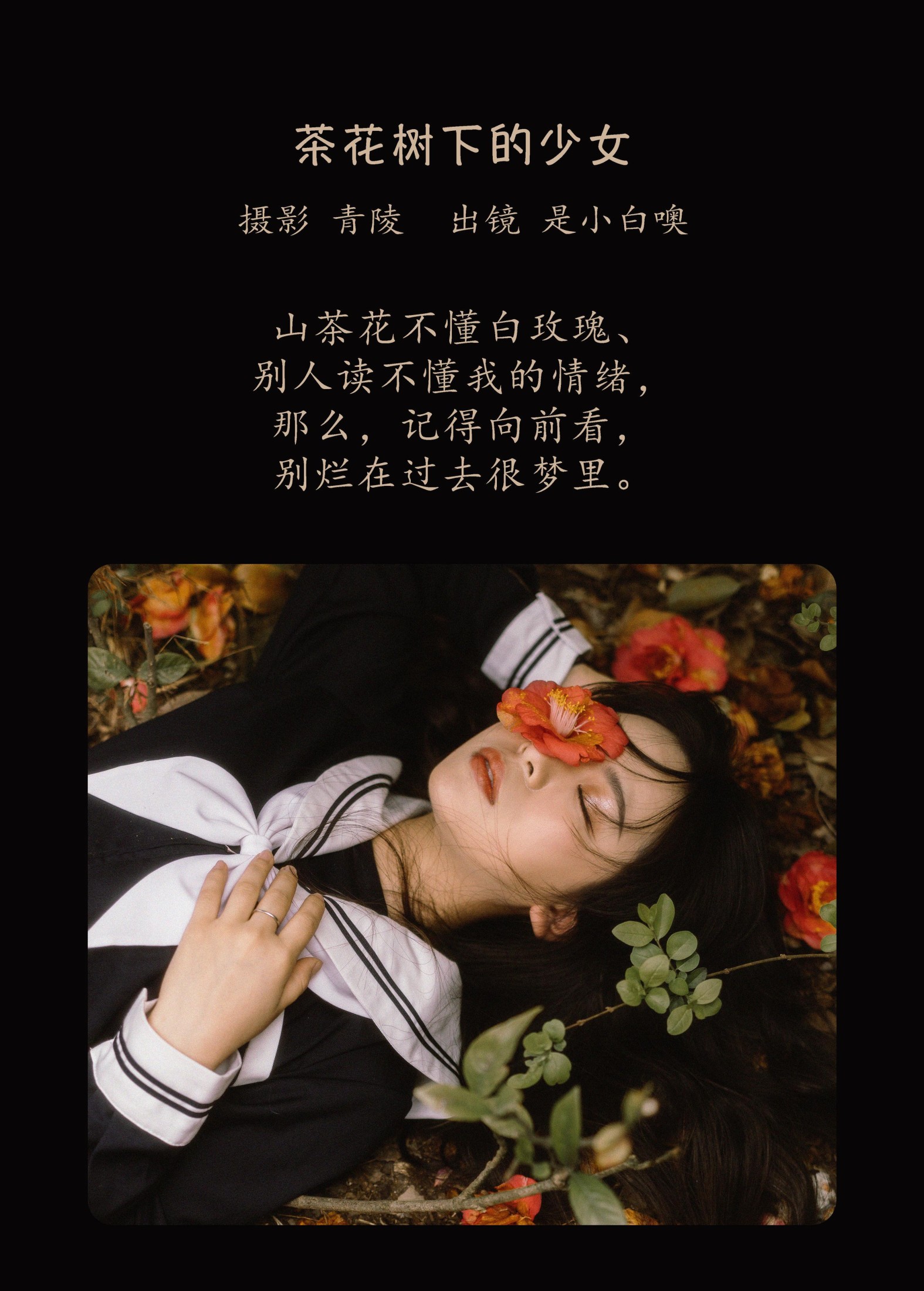 是小白噢 – 《茶花树下的少女》[26P]