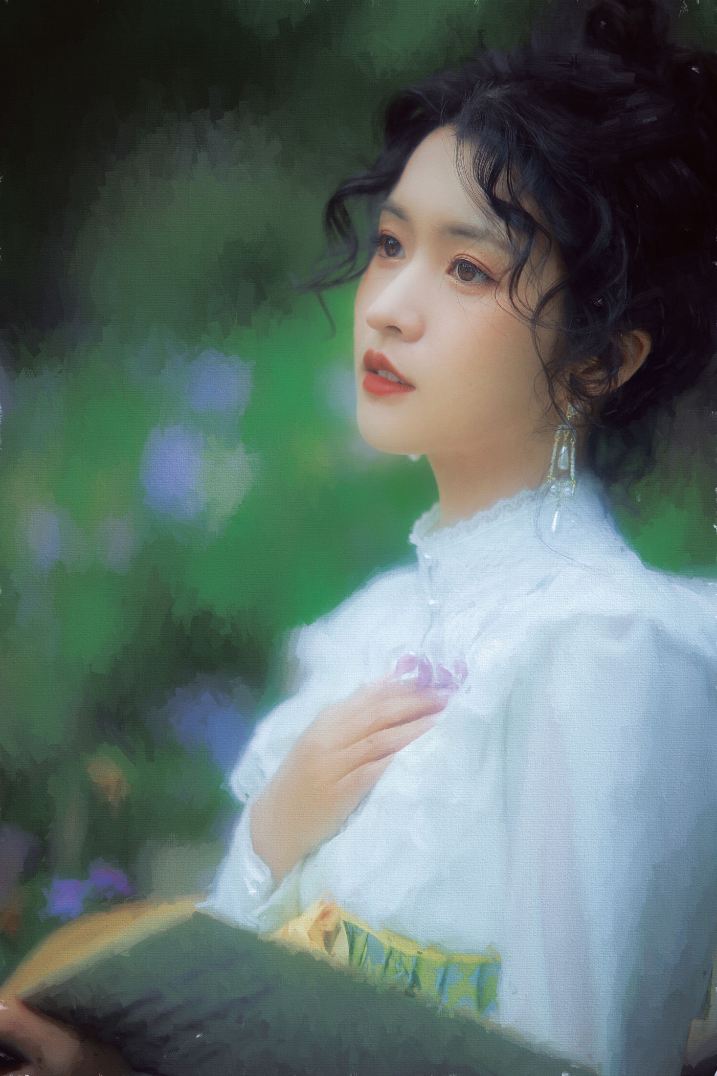 一束青 – 《撑阳伞的少女》[24P]