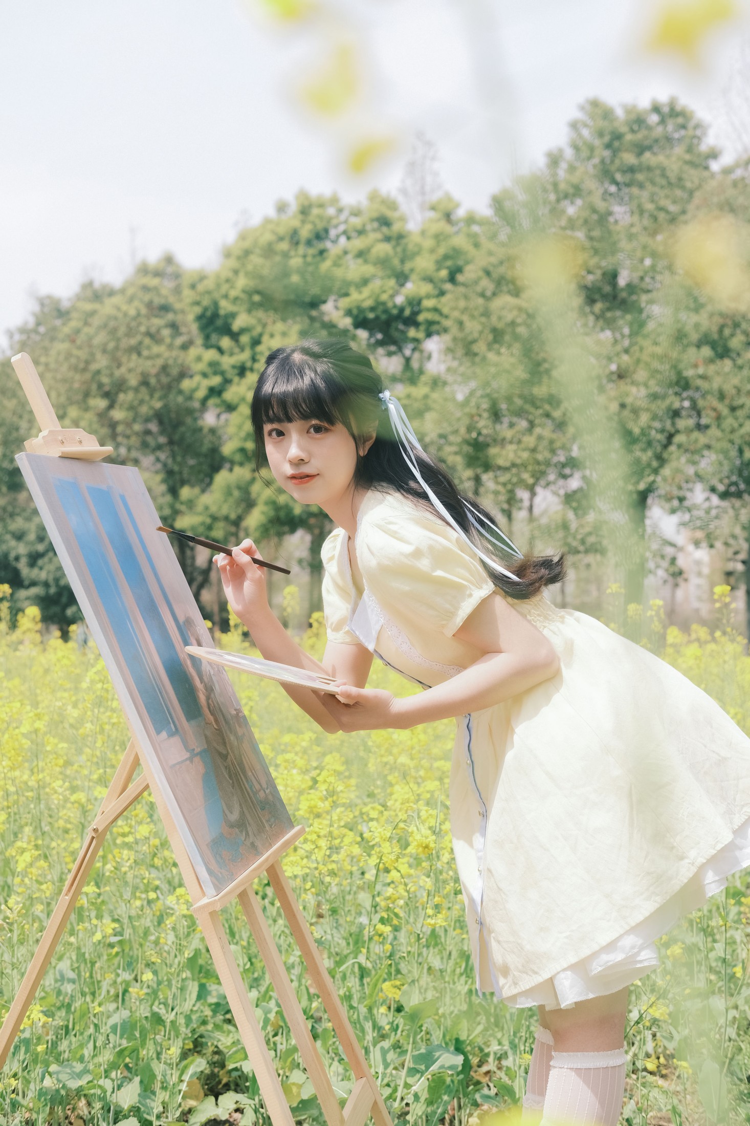 一只暖暖 – 《画下春天的瞬间》[34P]