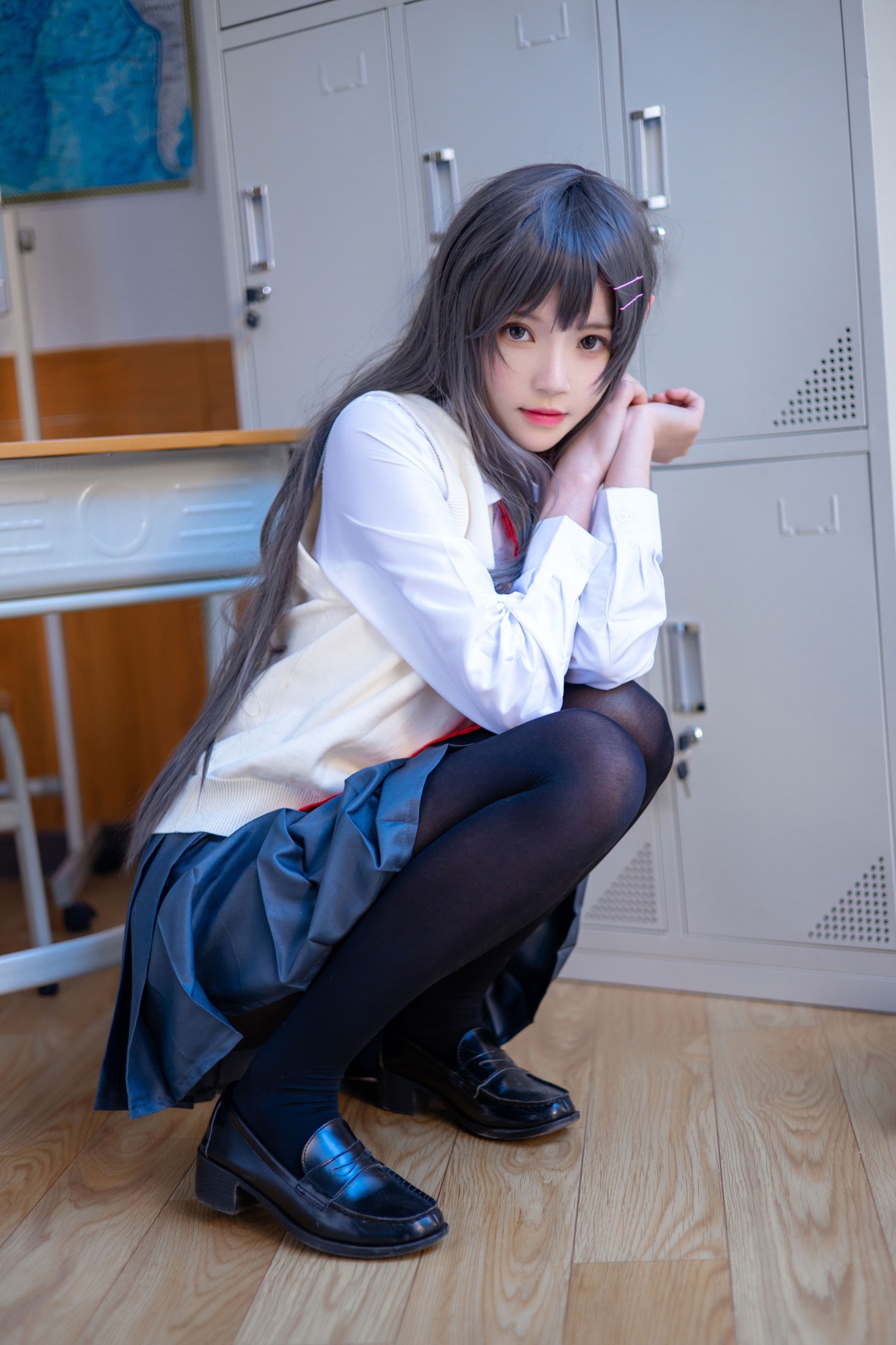 桜桃喵 – 《麻衣学姐制服cosplay 》[22P]