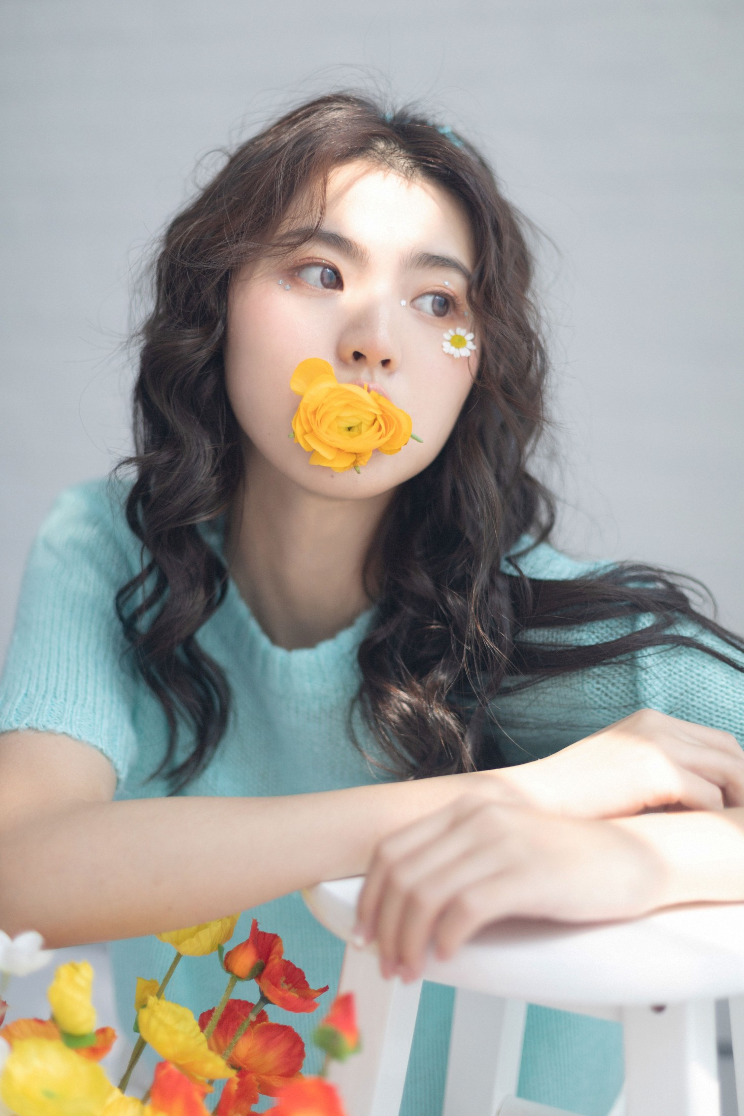 是大米吖 – 《蓝色心动少女》[21P]