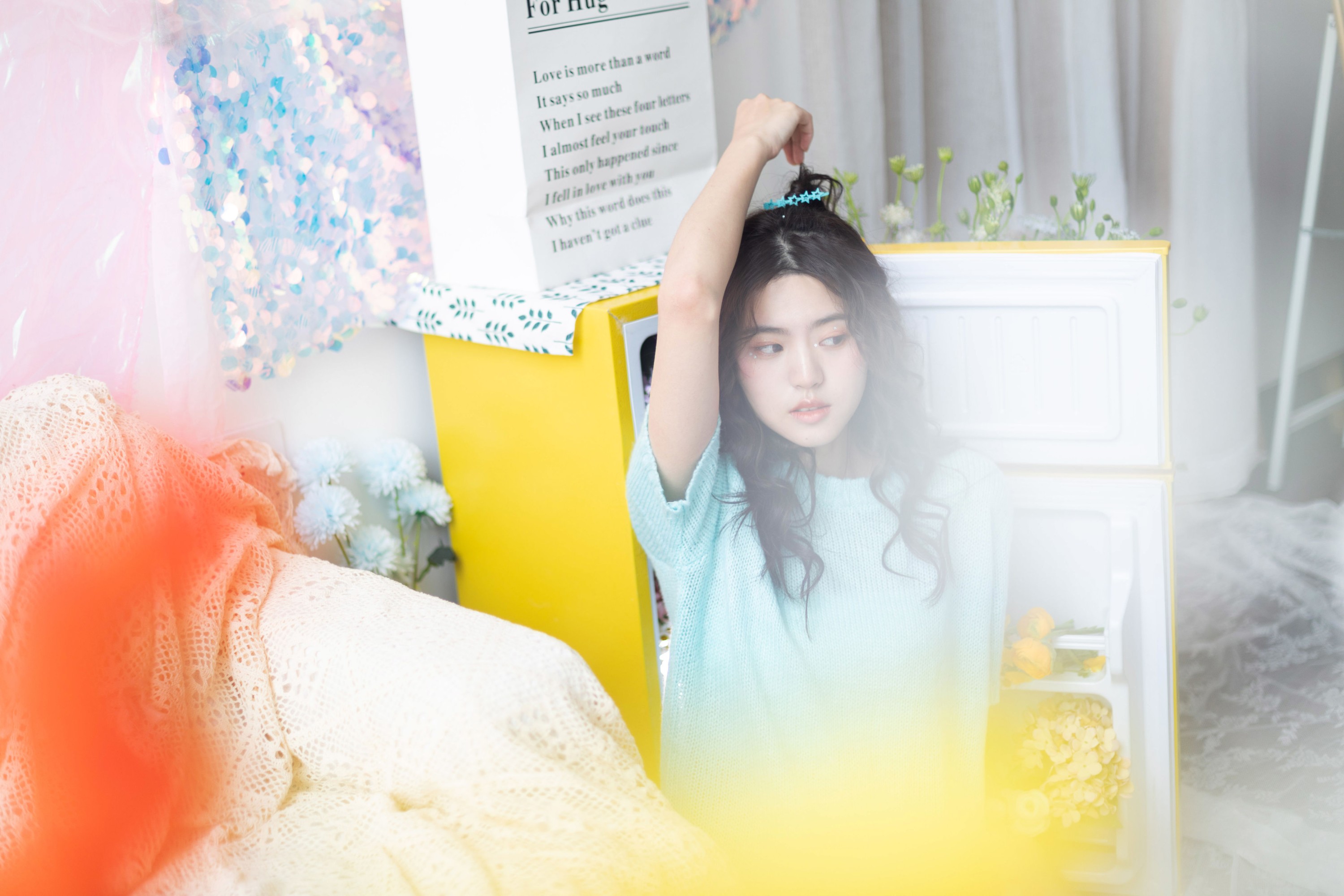 是大米吖 – 《蓝色心动少女》[21P]