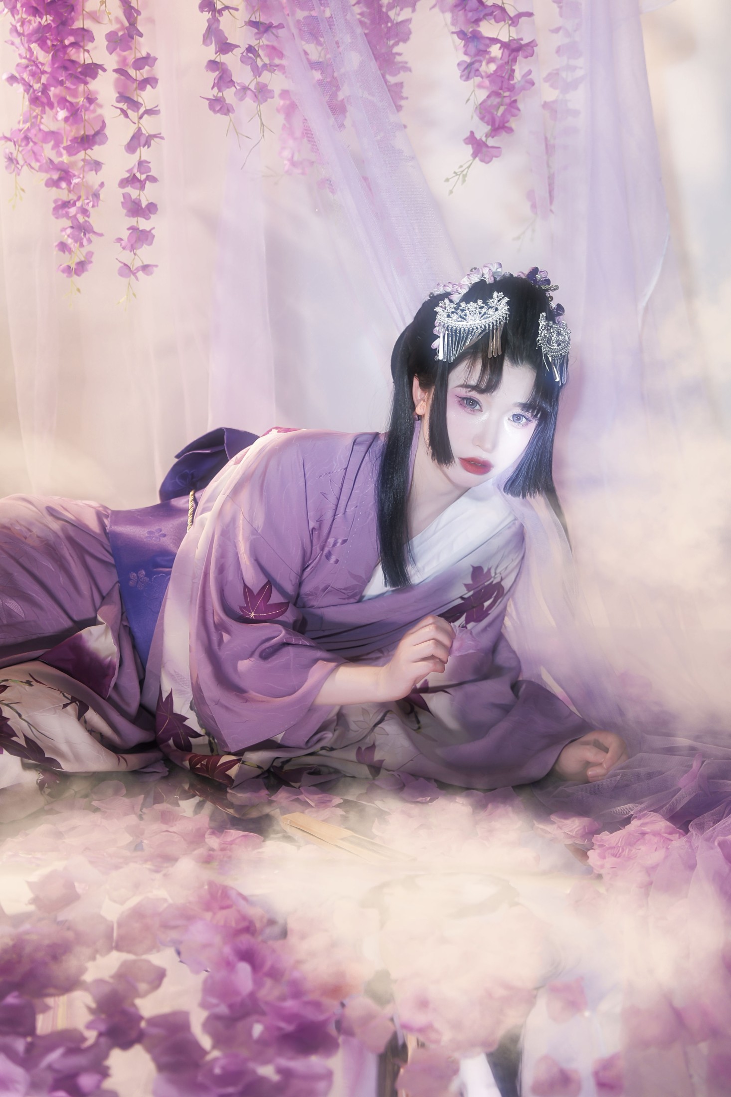 猫咪 – 《紫藤花妖》[23P]