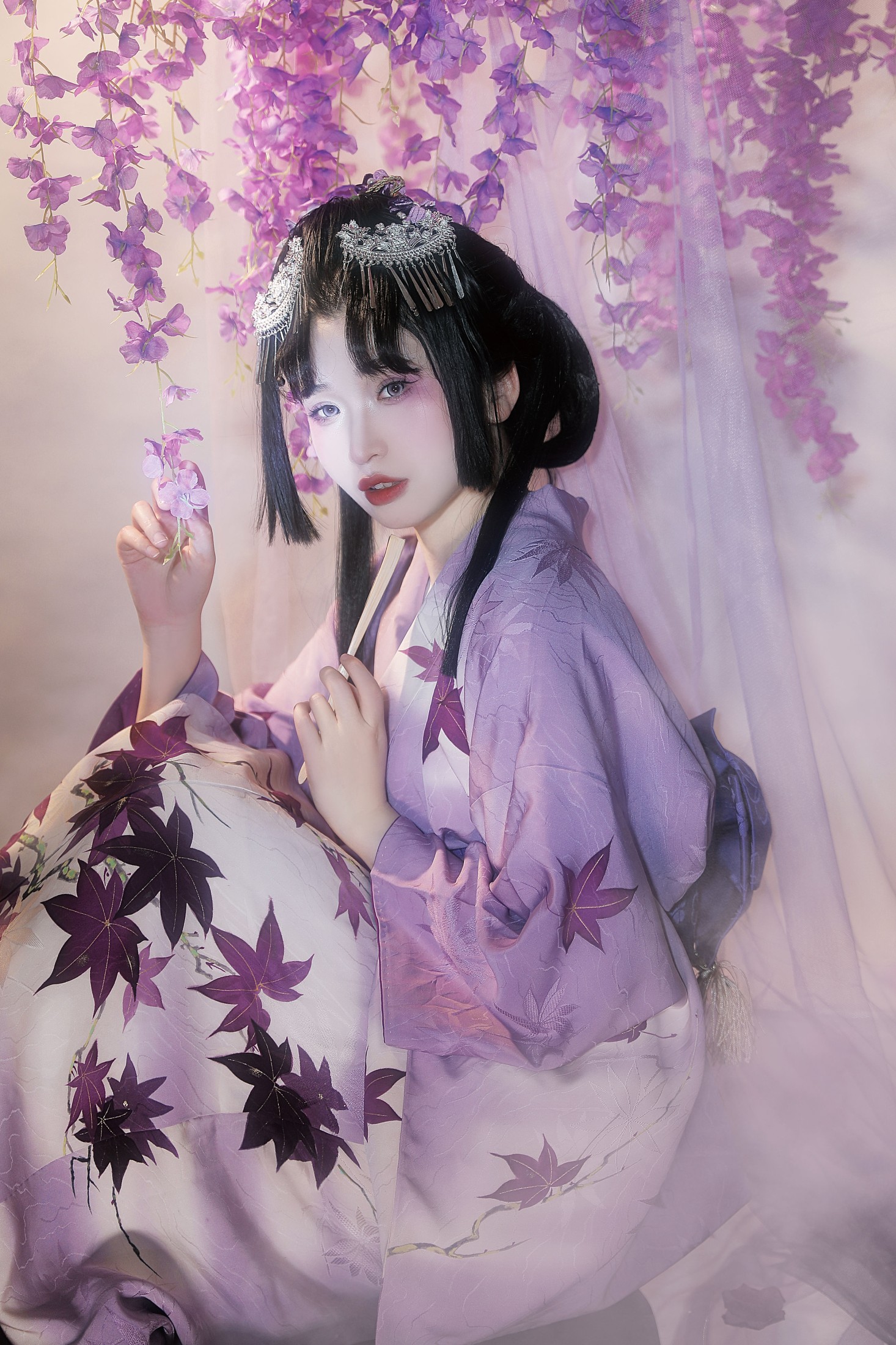 猫咪 – 《紫藤花妖》[23P]