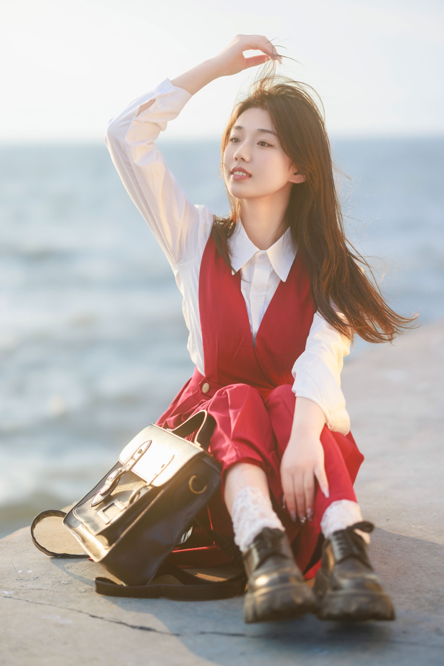 裴同学 – 《jk海边》[32P]