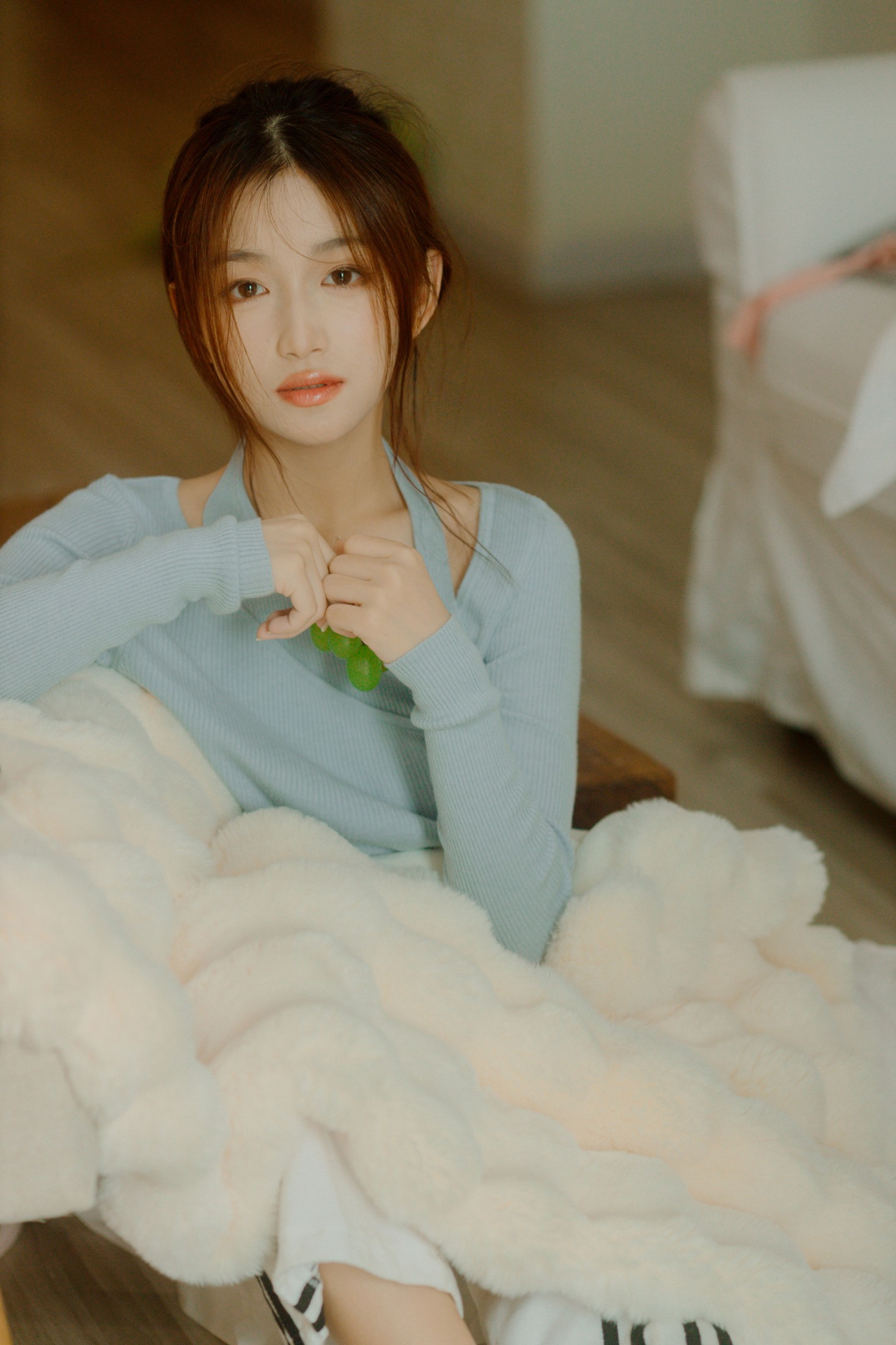 钰儿 – 《蓝色毛衣》[26P]