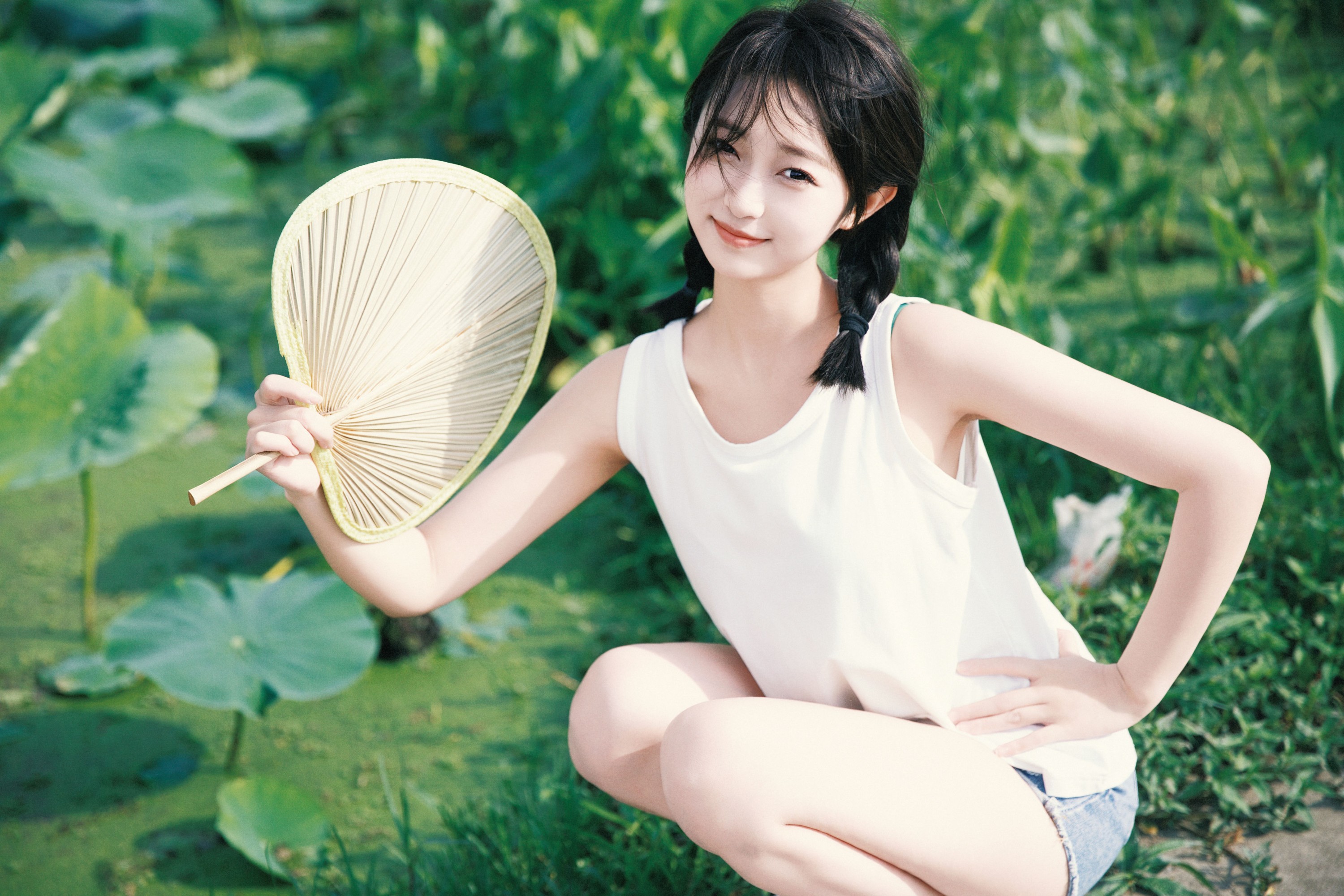 悲伤小河马 – 《荷叶田田》[46P]