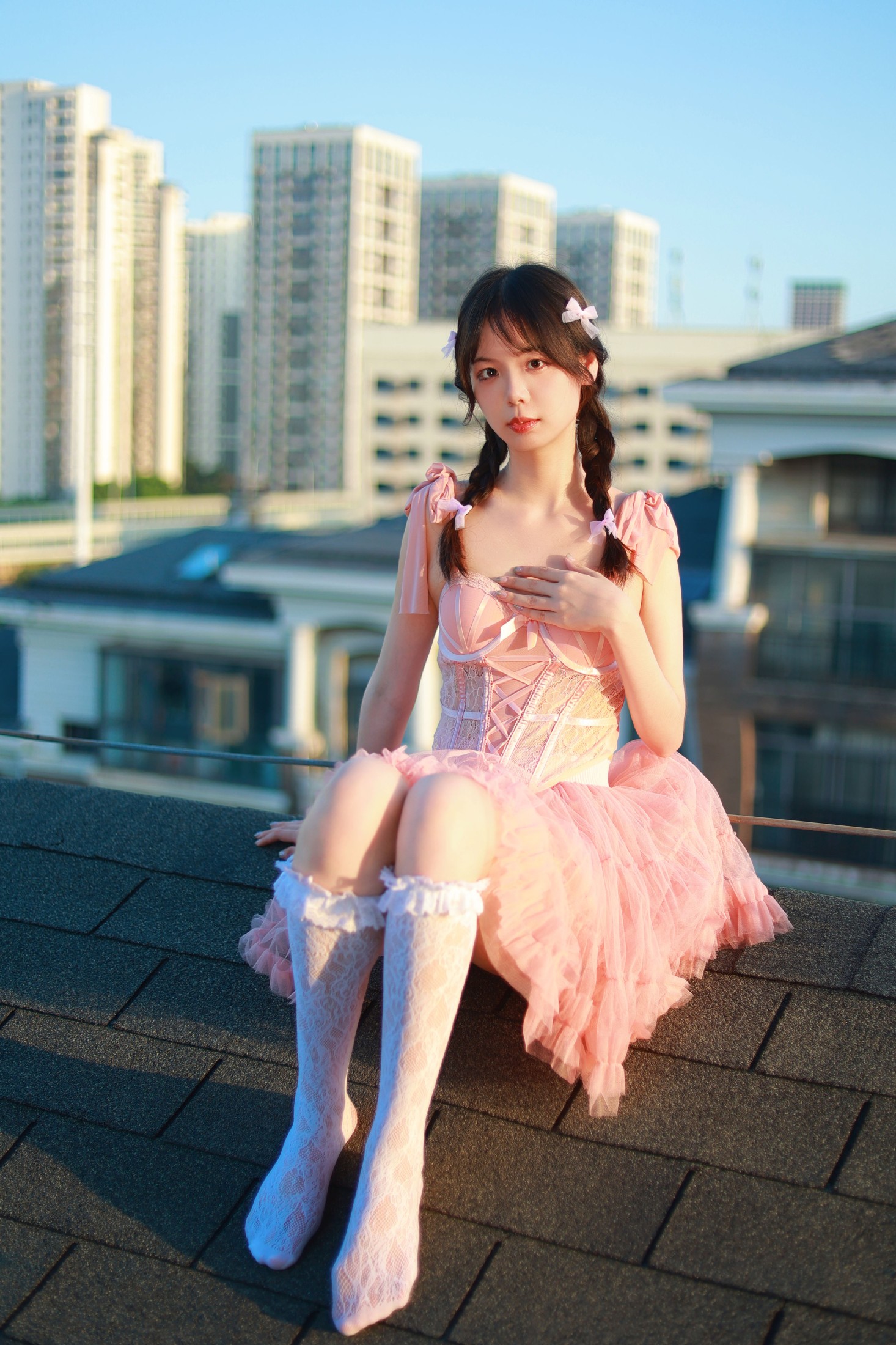 暮烟色CC – 《晚霞之约》[33P]