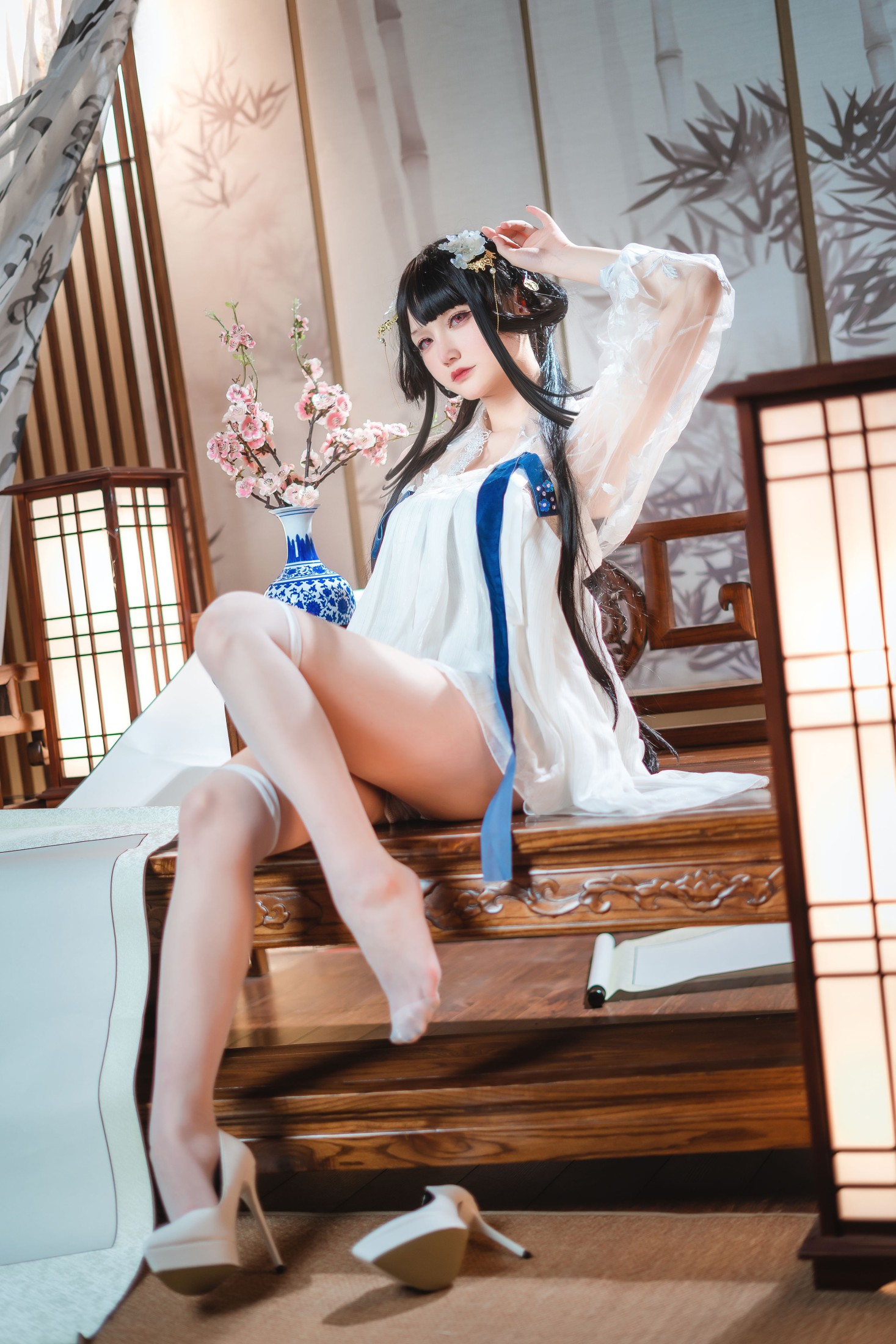 仙九Airi_ – 《碧蓝航线-逸仙旗袍》[23P]