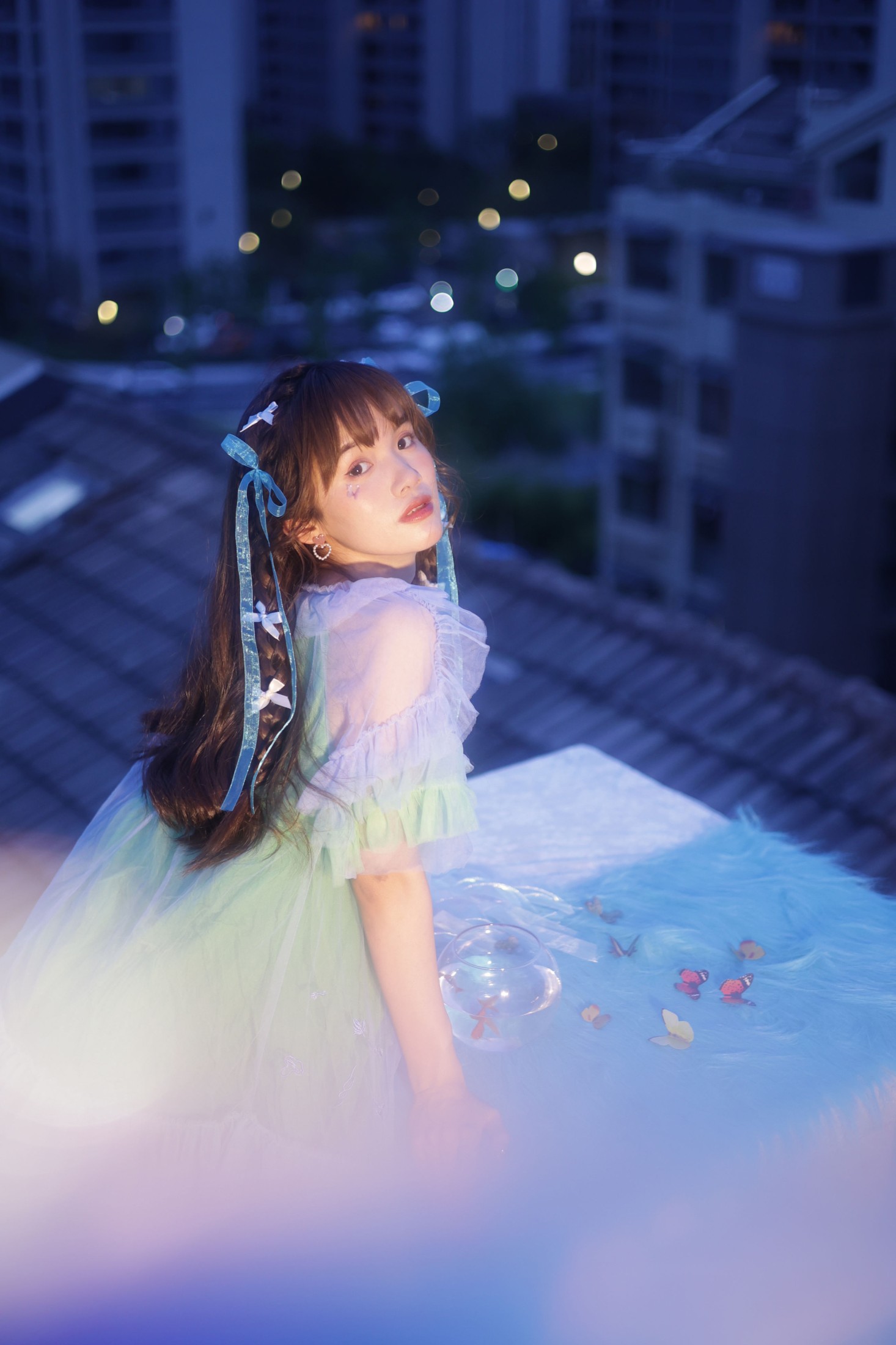 文仔 – 《蓝色的梦》[27P]