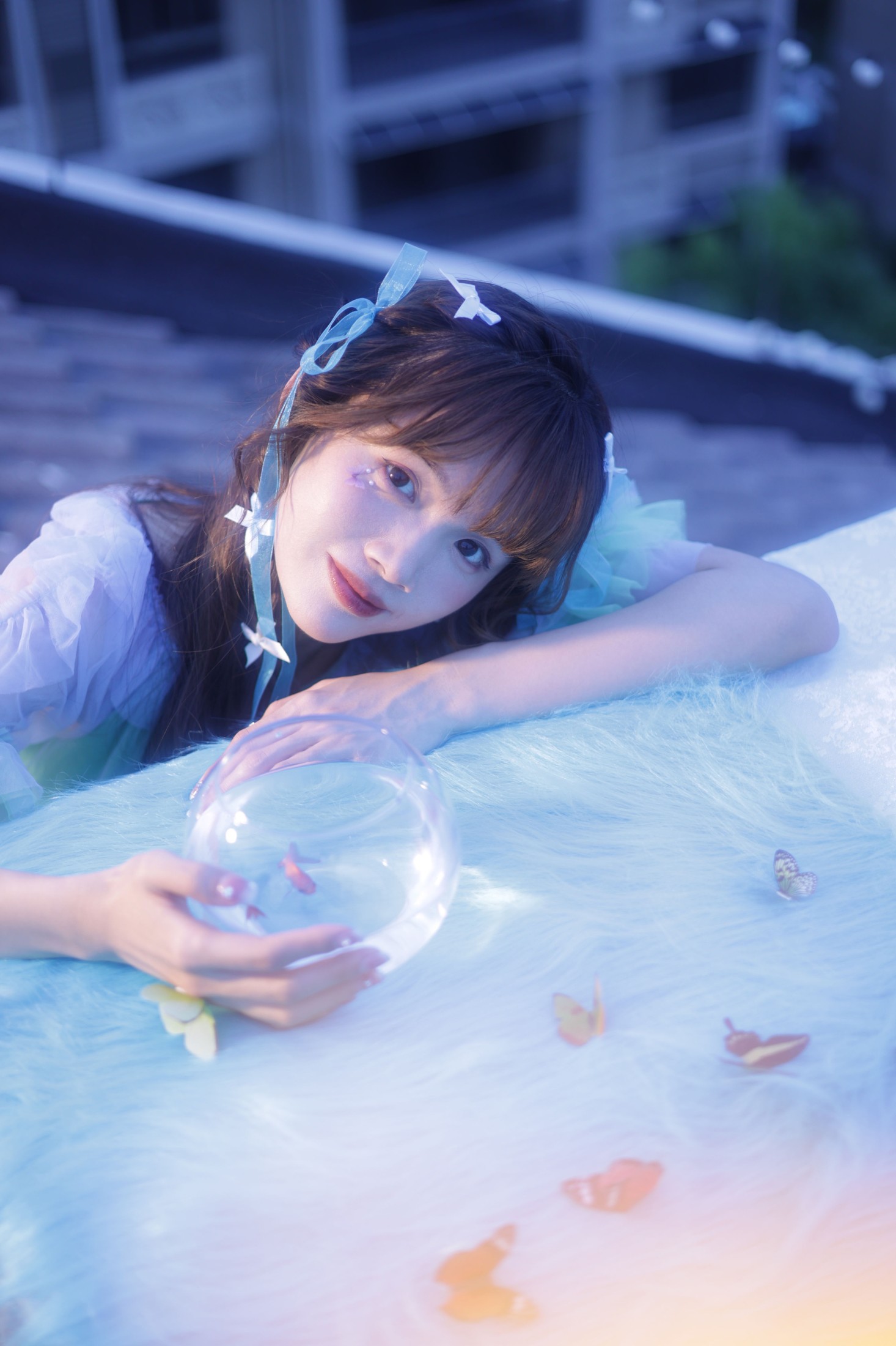 文仔 – 《蓝色的梦》[27P]