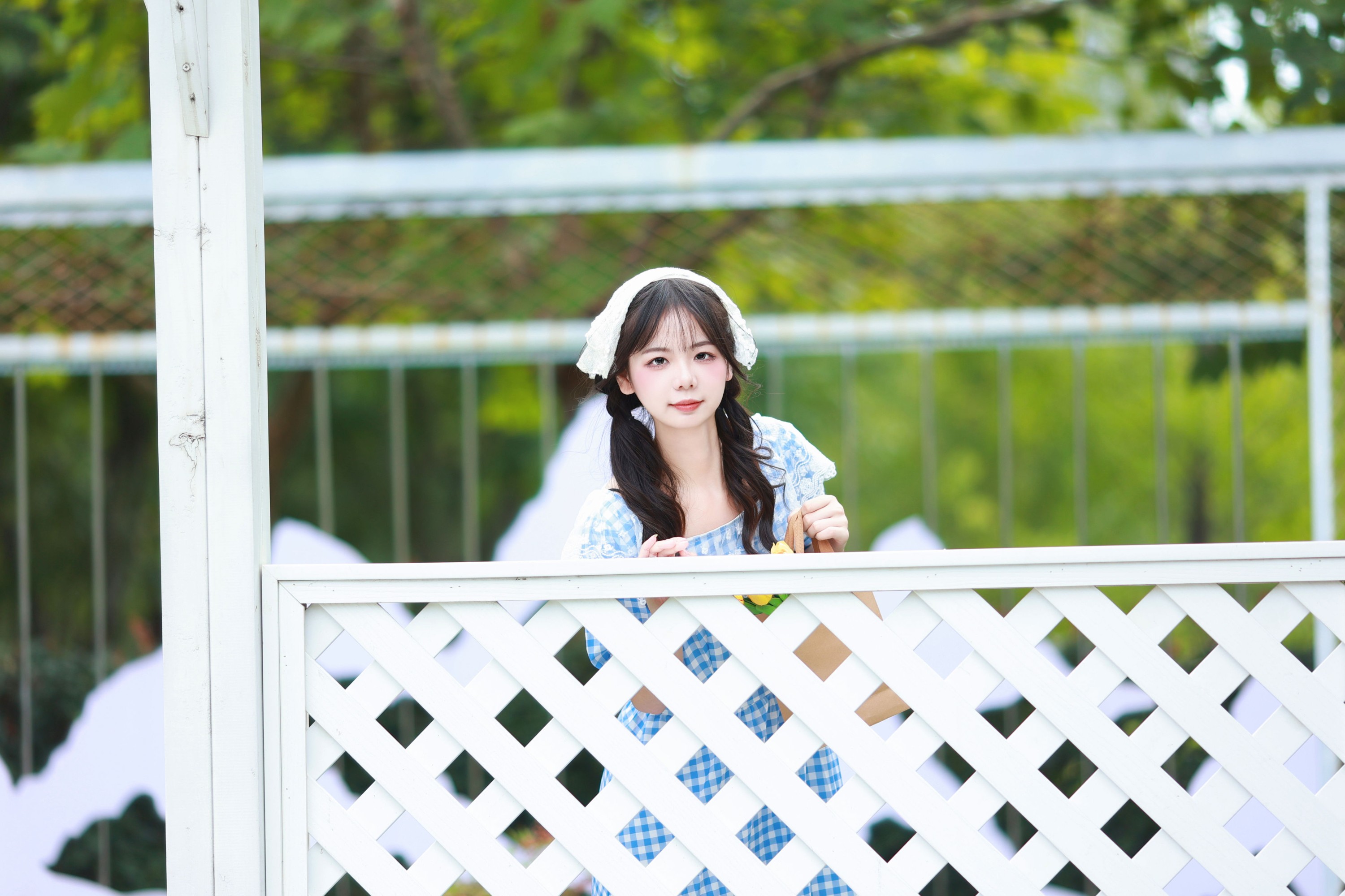 暮烟色CC – 《蓝裙子少女》[30P]