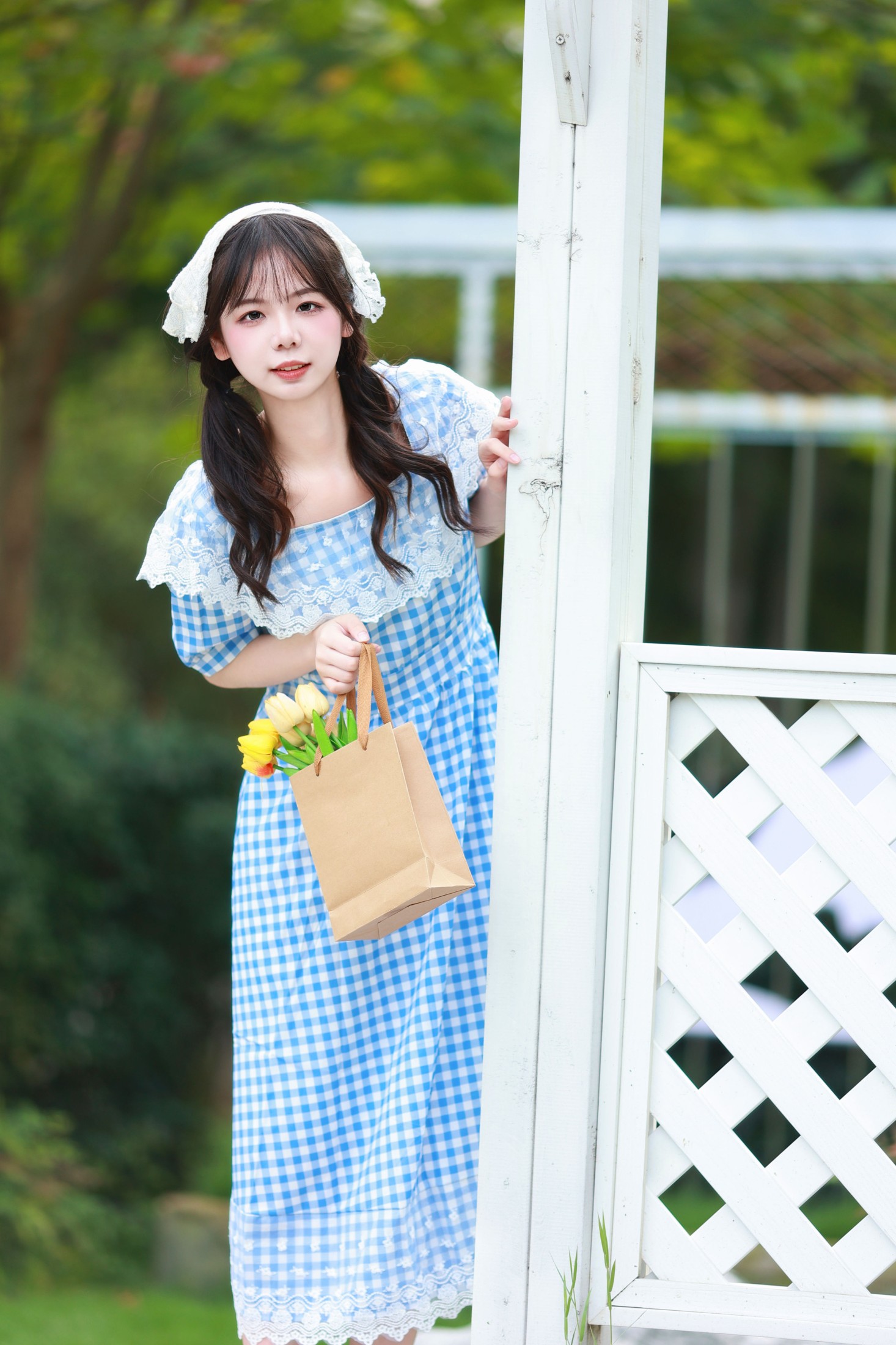 暮烟色CC – 《蓝裙子少女》[30P]