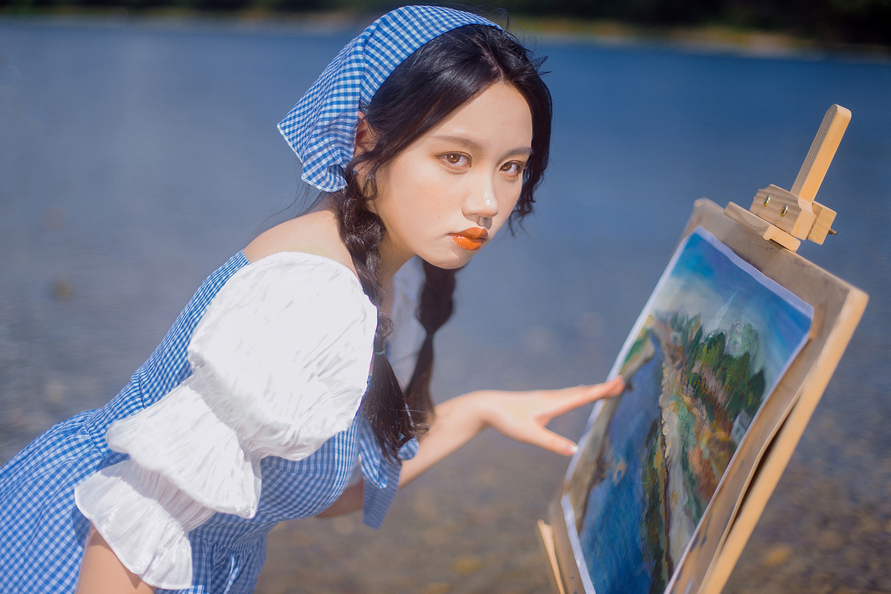 咪次全国后援团团长 – 《深蓝色的情书》[35P]