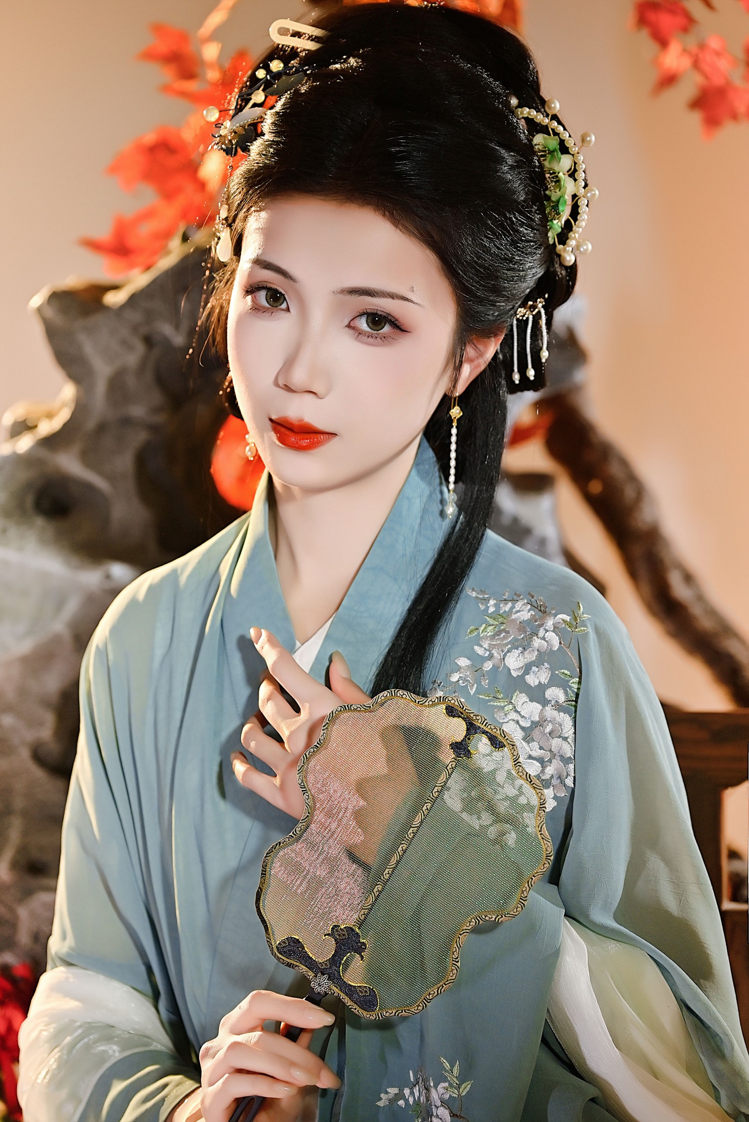 珂璃 – 《枫叶仕女图》[22P]