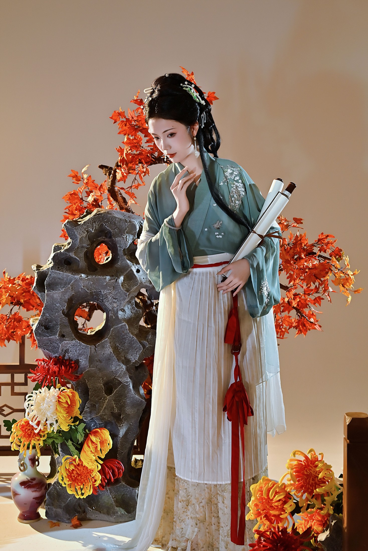 珂璃 – 《枫叶仕女图》[22P]