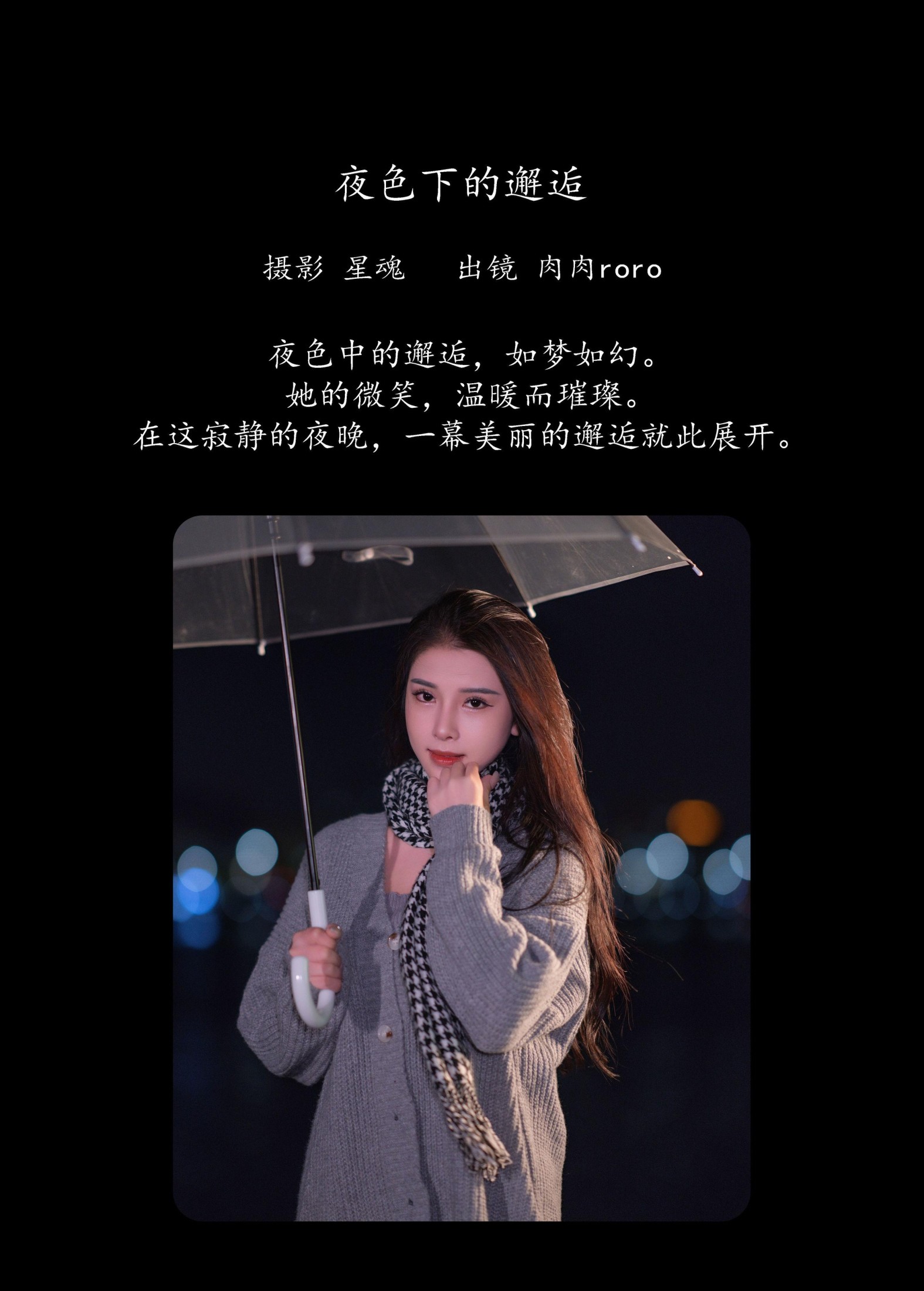 肉肉roro – 《夜色下的邂逅》[25P]