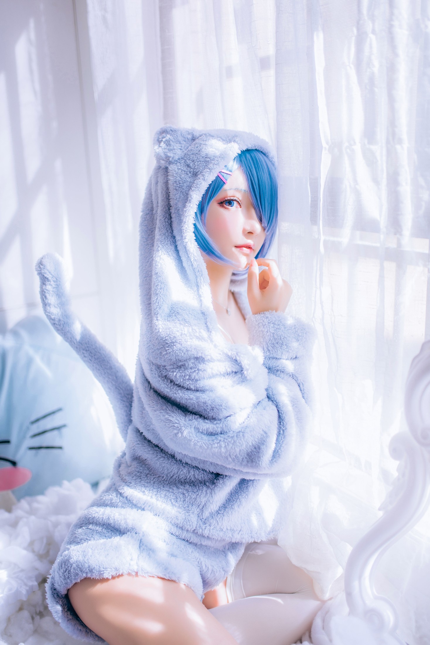 希希呐 – 《可爱蕾姆》[25P]