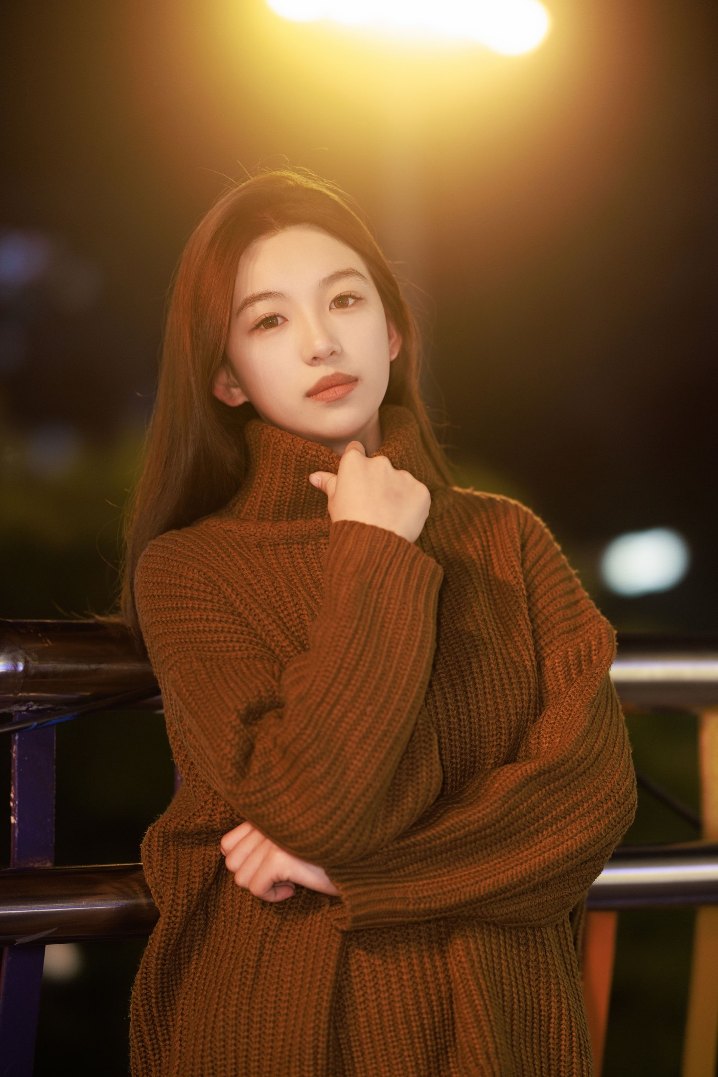 赤木晴子 – 《夜色路灯拍照》[22P] 插图3