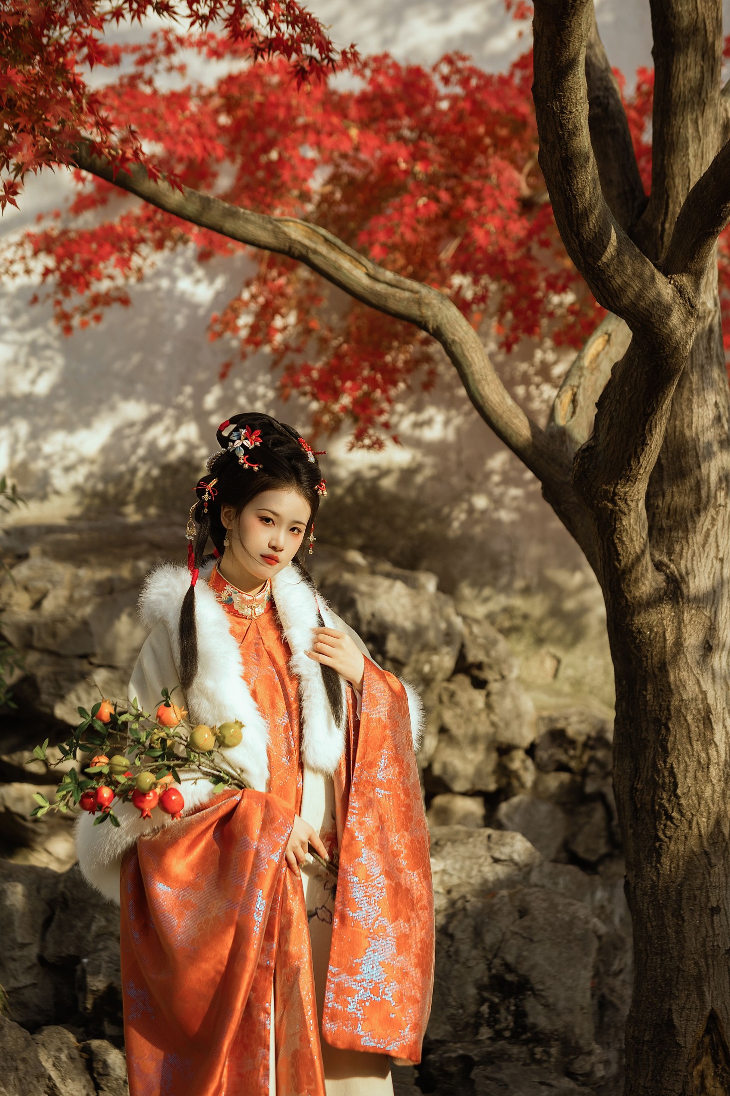 婕妤 – 《庭院红叶》[41P]