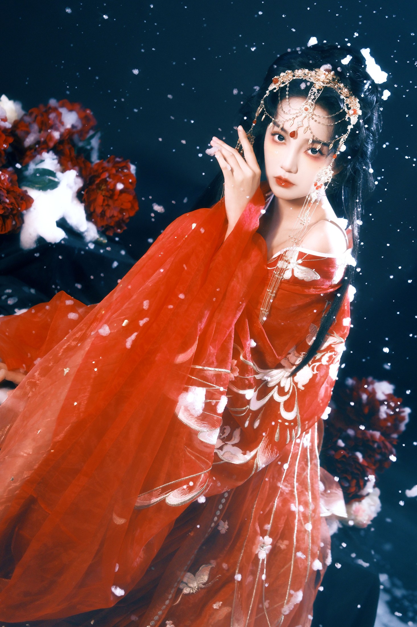 郭美林子 – 《雪中红衣》[21P]