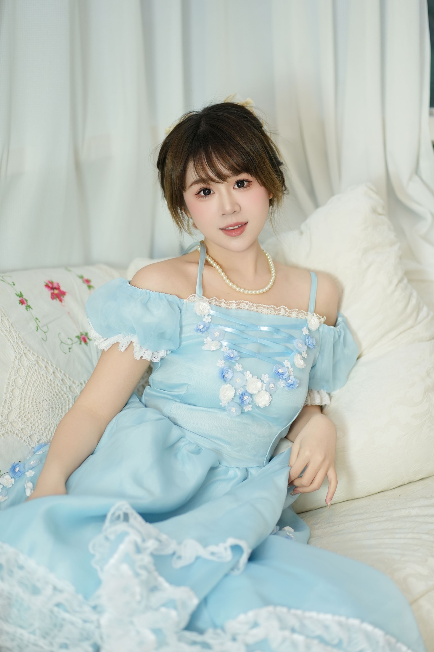 泡芙小方 – 《蓝色系公主》[23P]