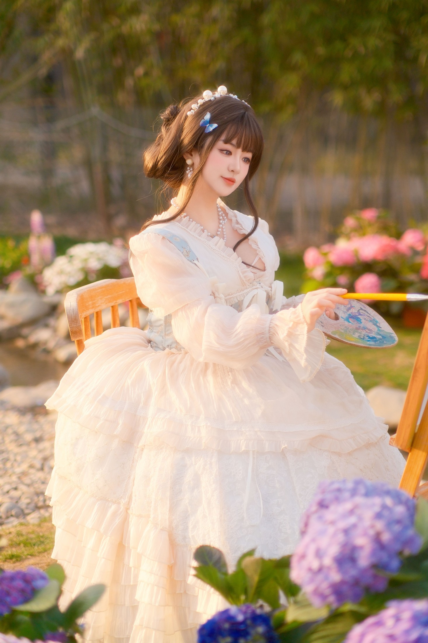 不可爱的禾禾喵 – 《油画少女》[22P]