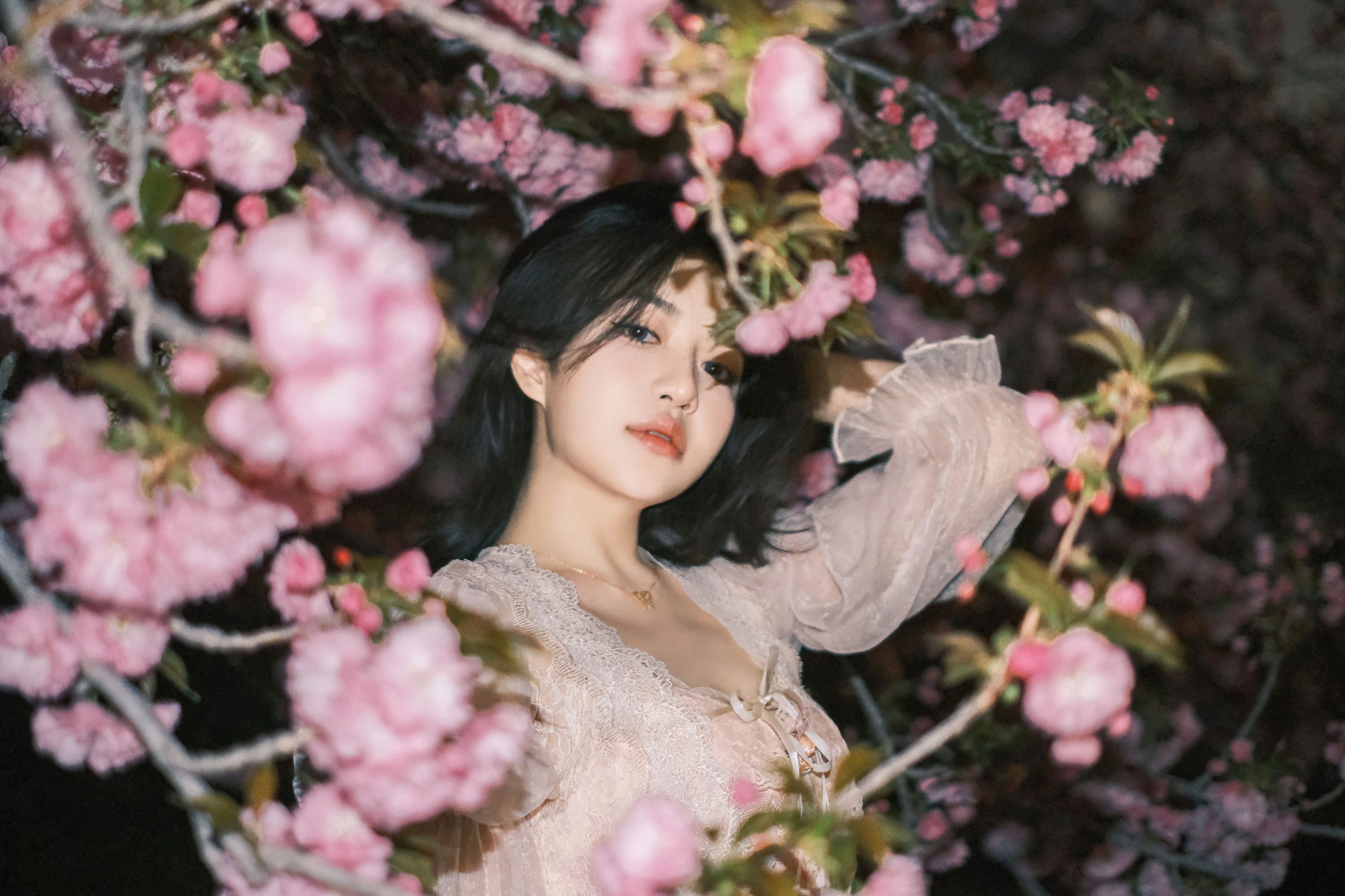 乐怡李Bunny- – 《夜樱》[22P]