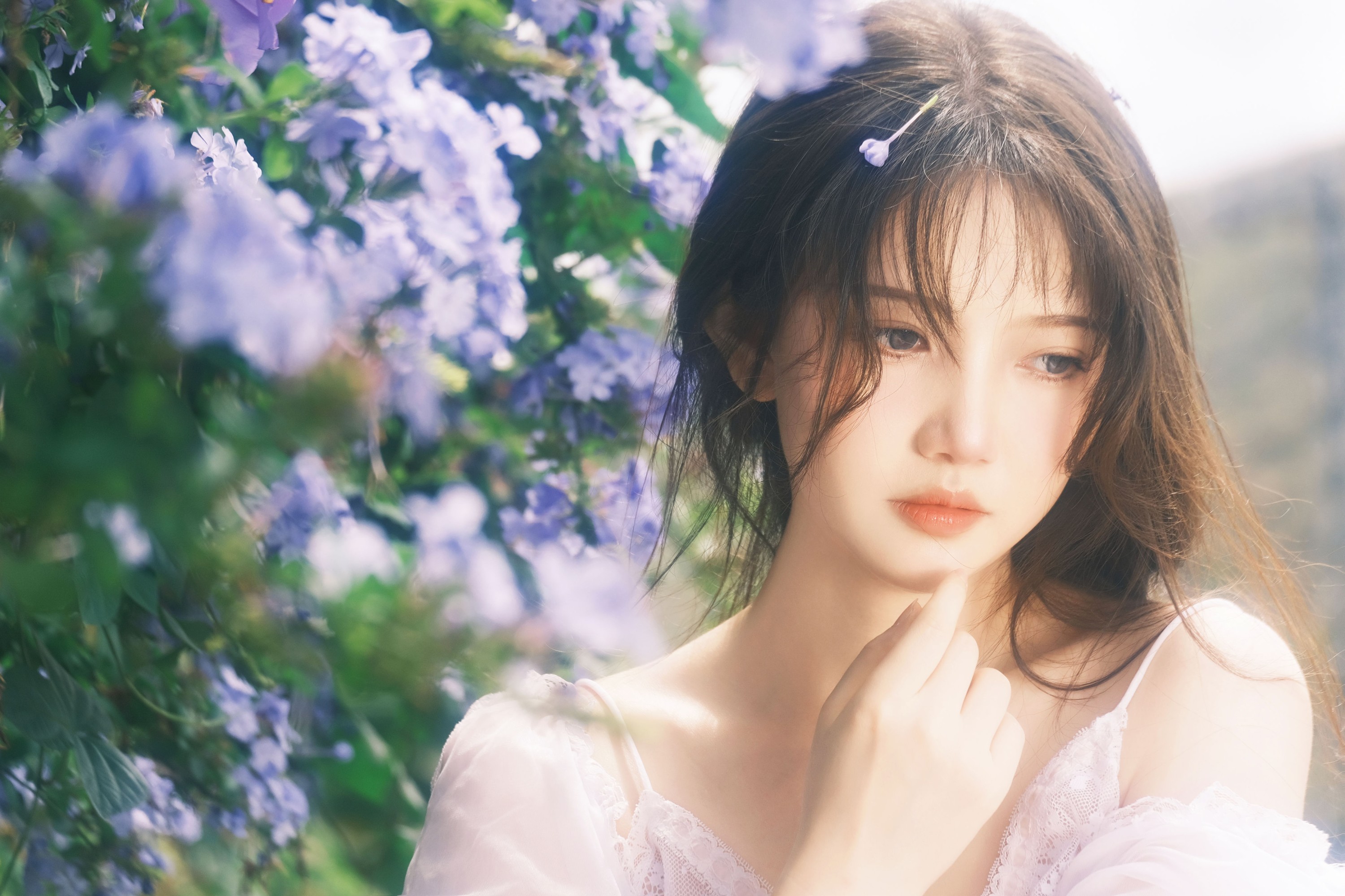 爱拍照的晓十 – 《蓝雪花》[20P]