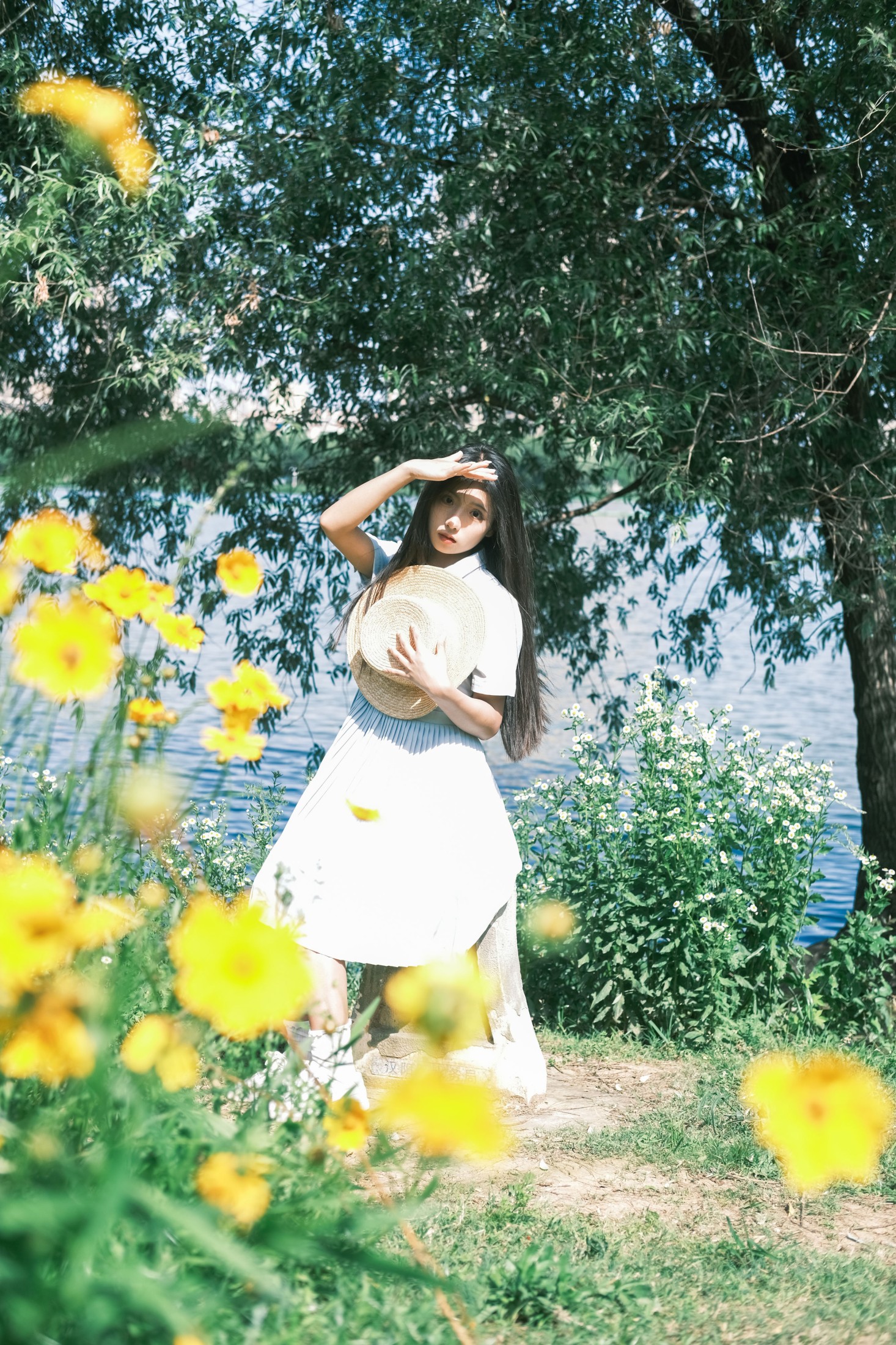 木柚柚 – 《夏天裙摆金鸡菊》[26P]