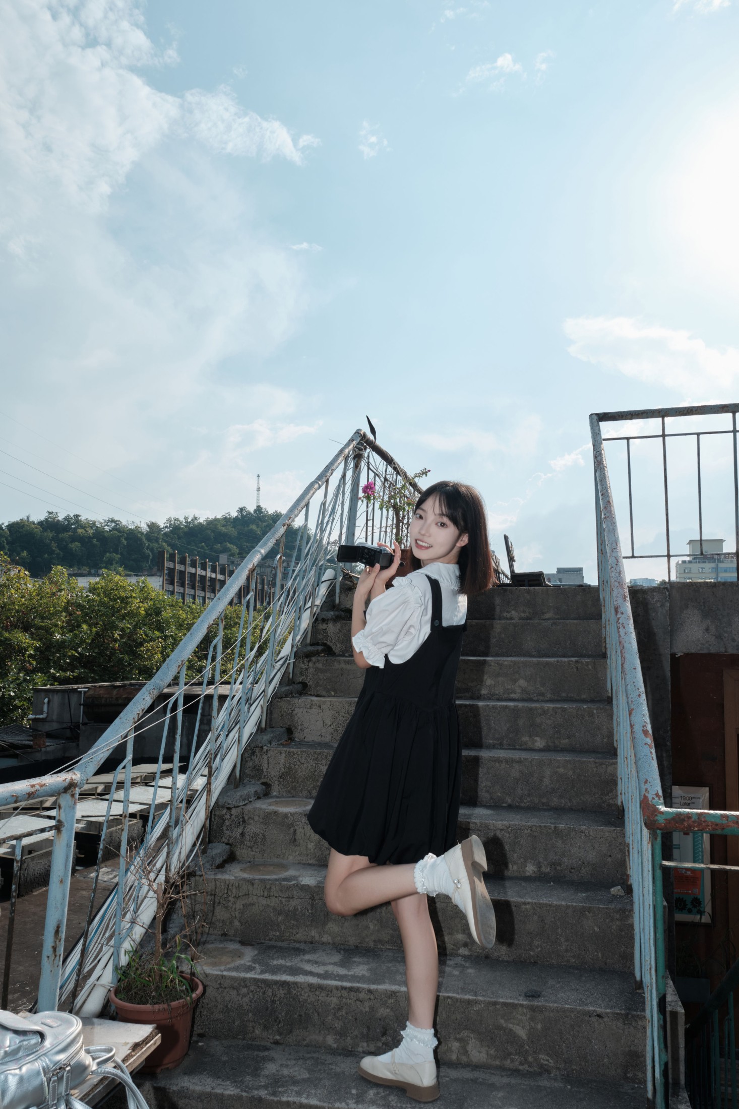 久菜盒子 – 《天台少女》[32P]