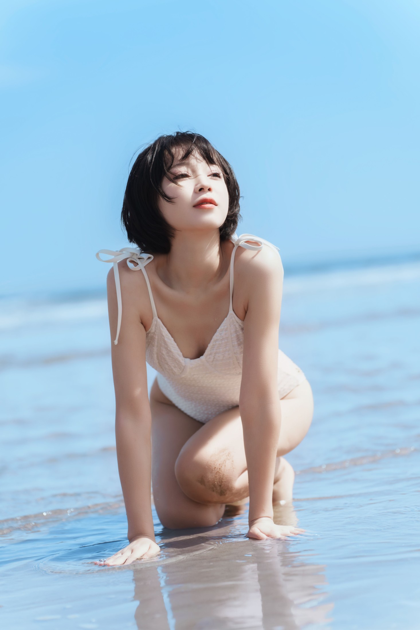 Disexi思宁 – 《沙滩上的一抹白色》[30P]