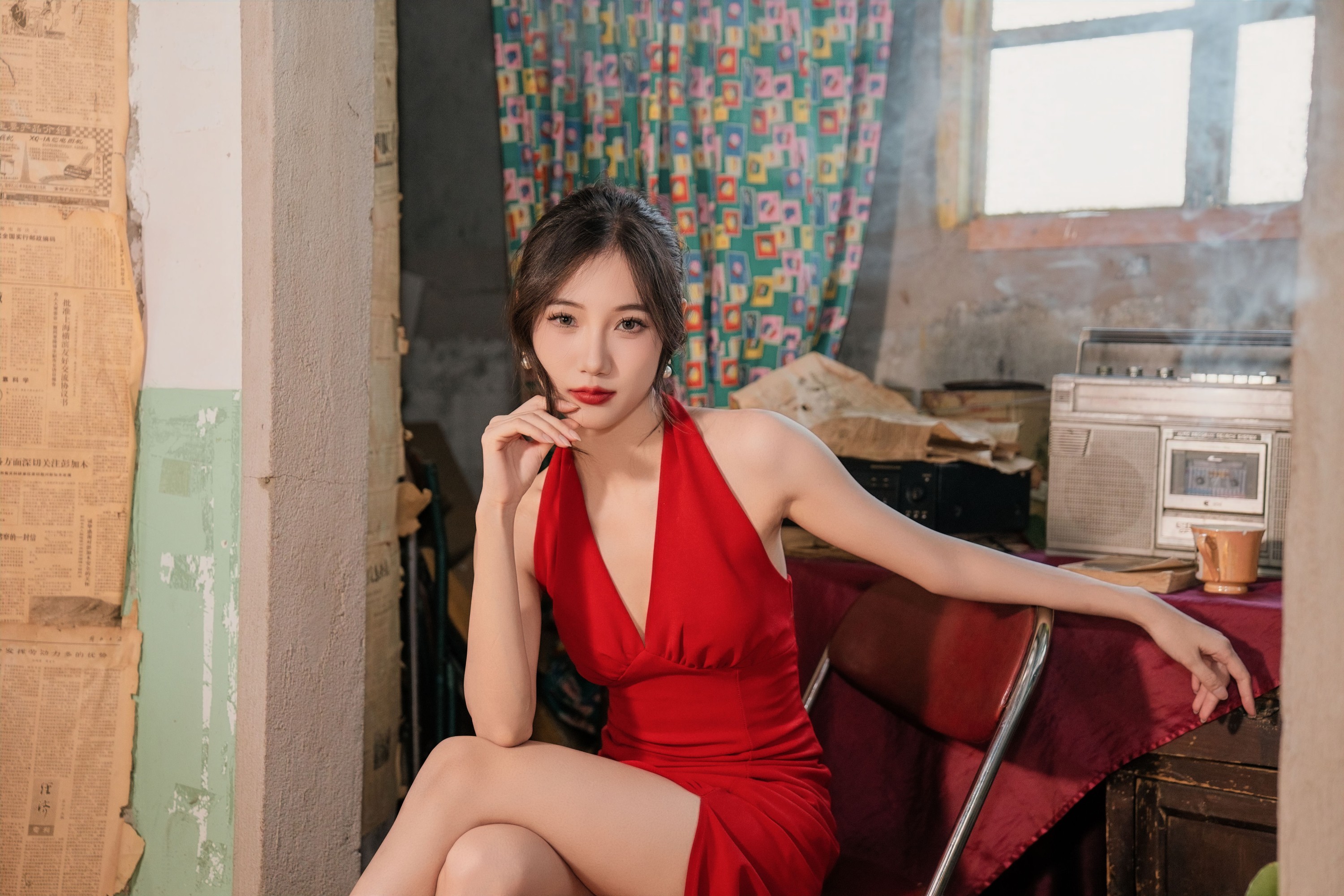 o1ne万 – 《一袭红裙》[30P]