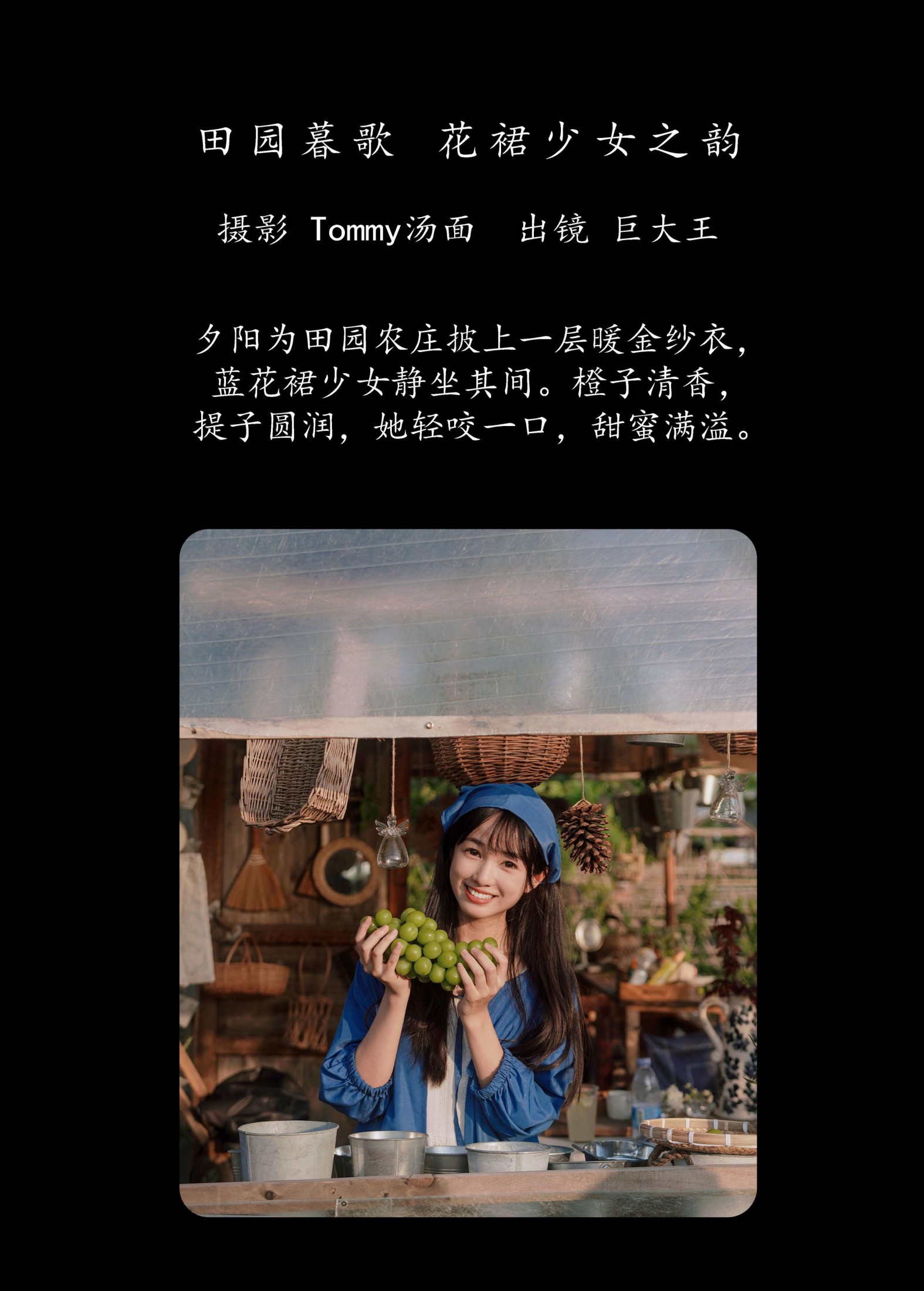 巨大王 – 《田园暮歌，花裙少女之韵》[34P]