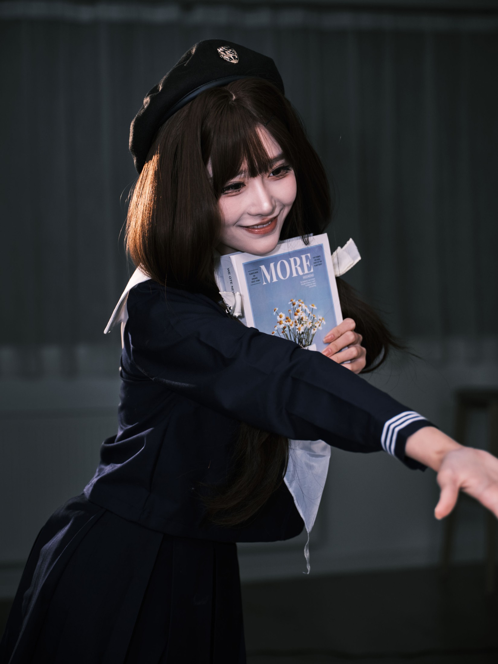 孟程程 – 《女水手的假日 深蓝白丝版》[16P]