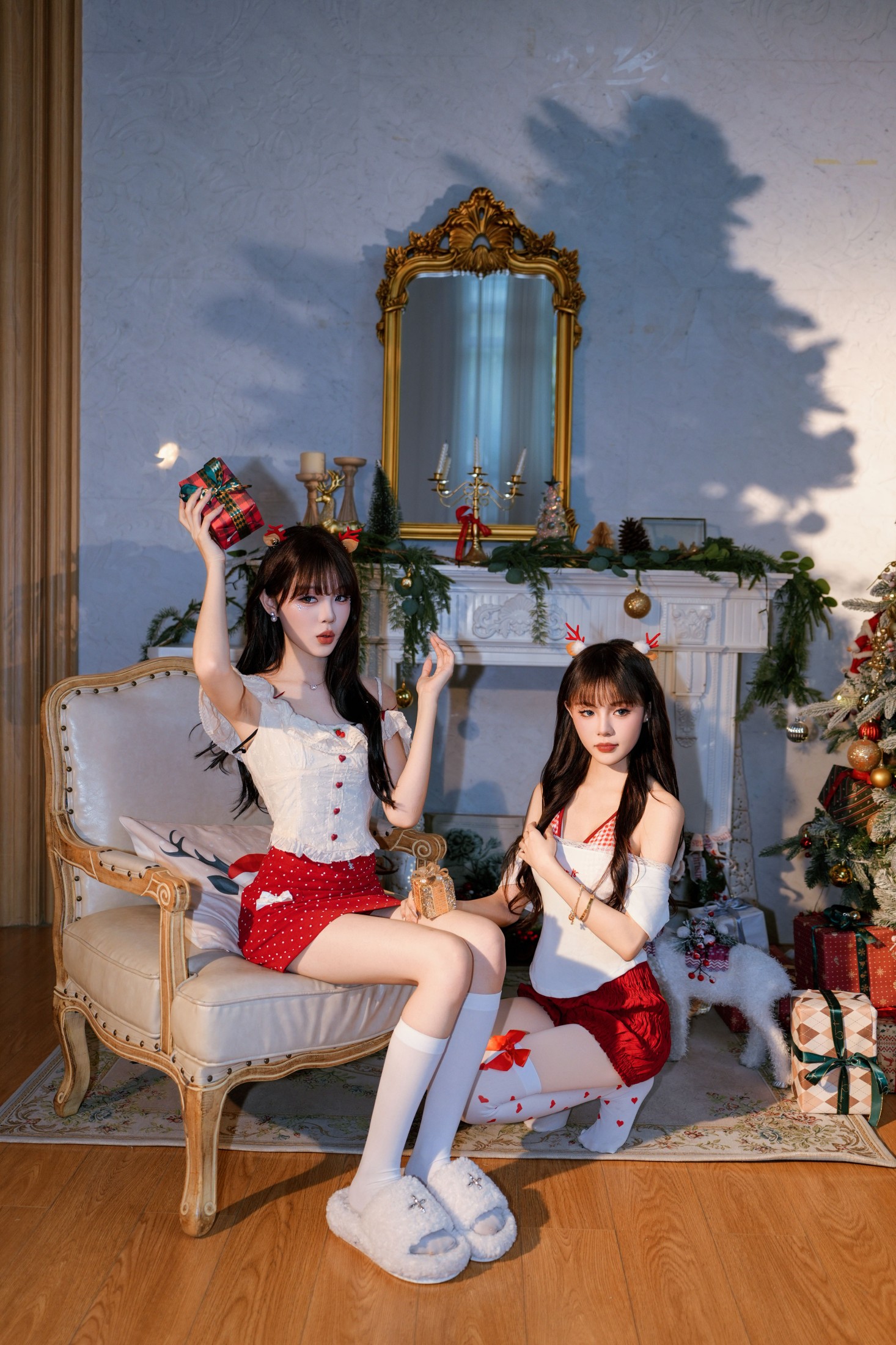 妮可不妮可 布丁猫^ – 《圣诞双生花》[33P]